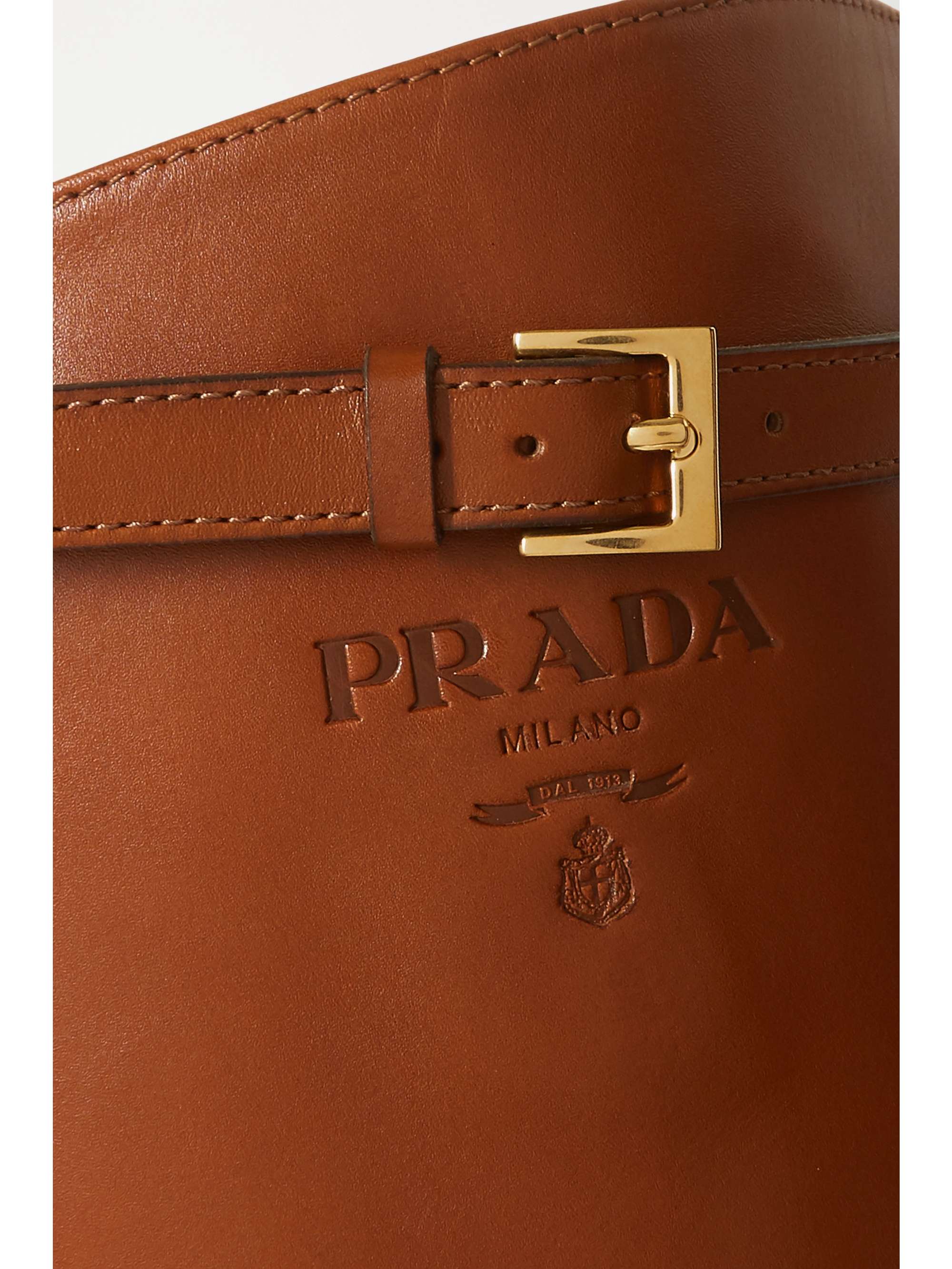 prada embossed logo