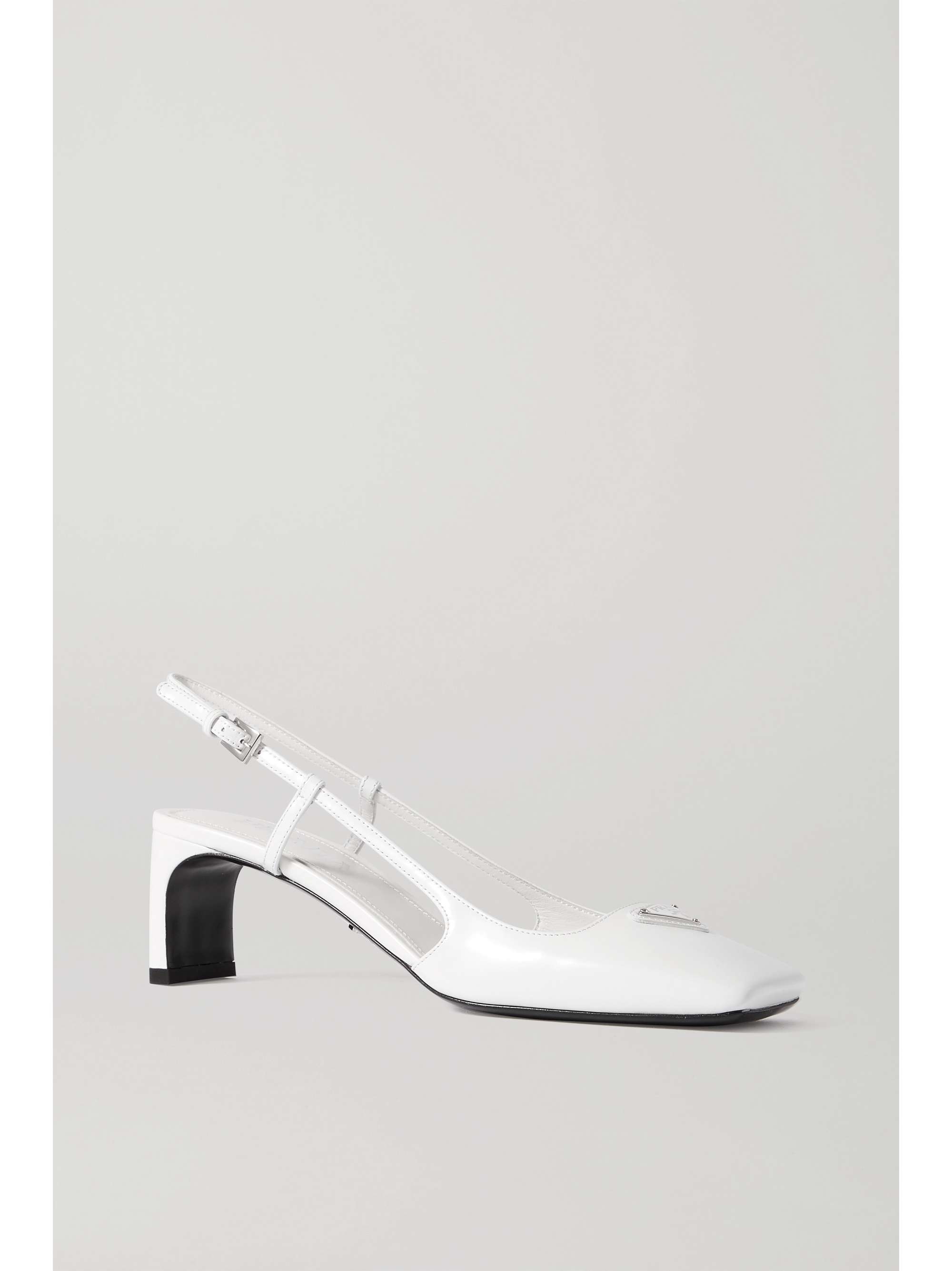 prada white slingback