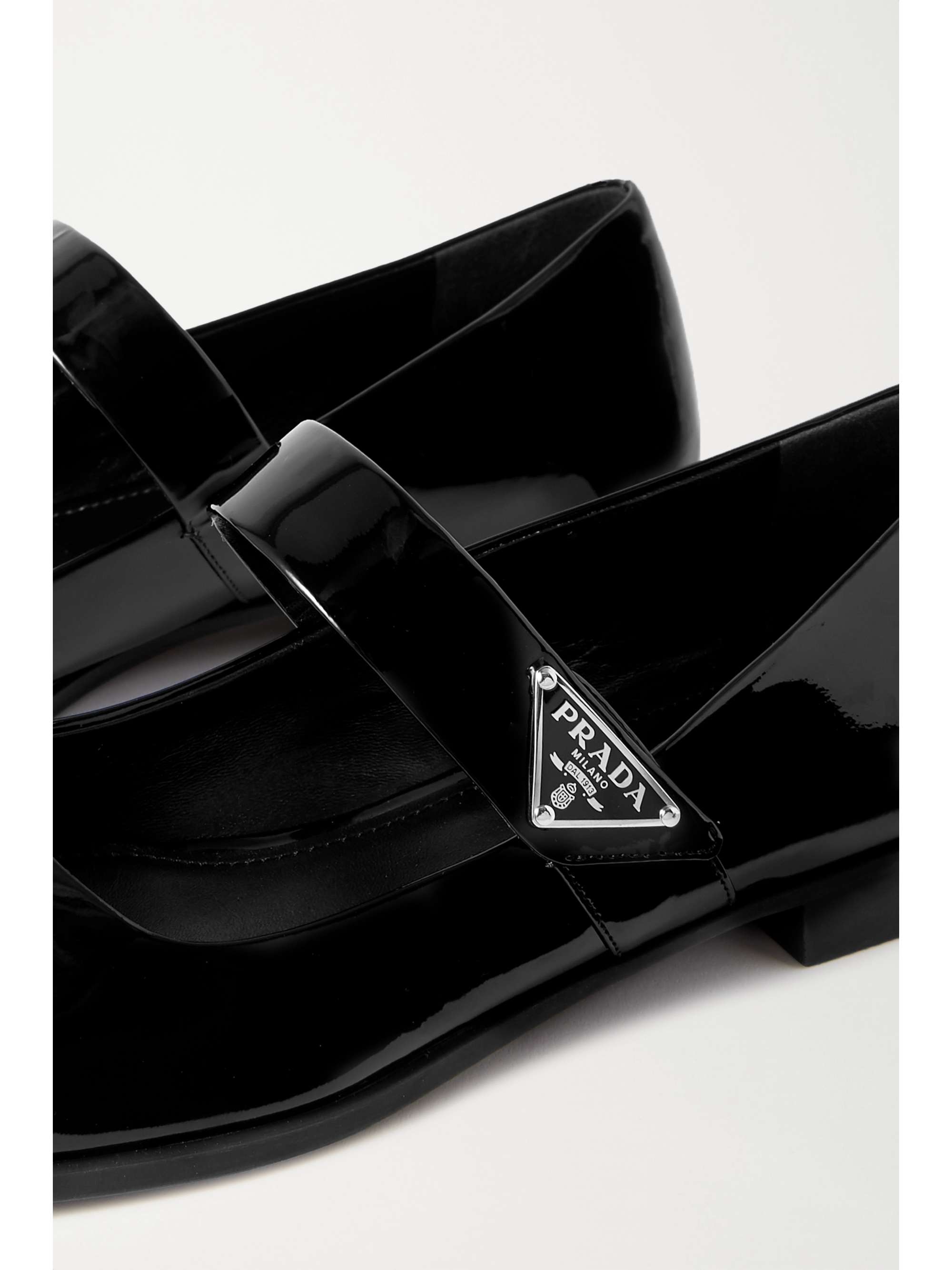 prada patent leather ballet flats