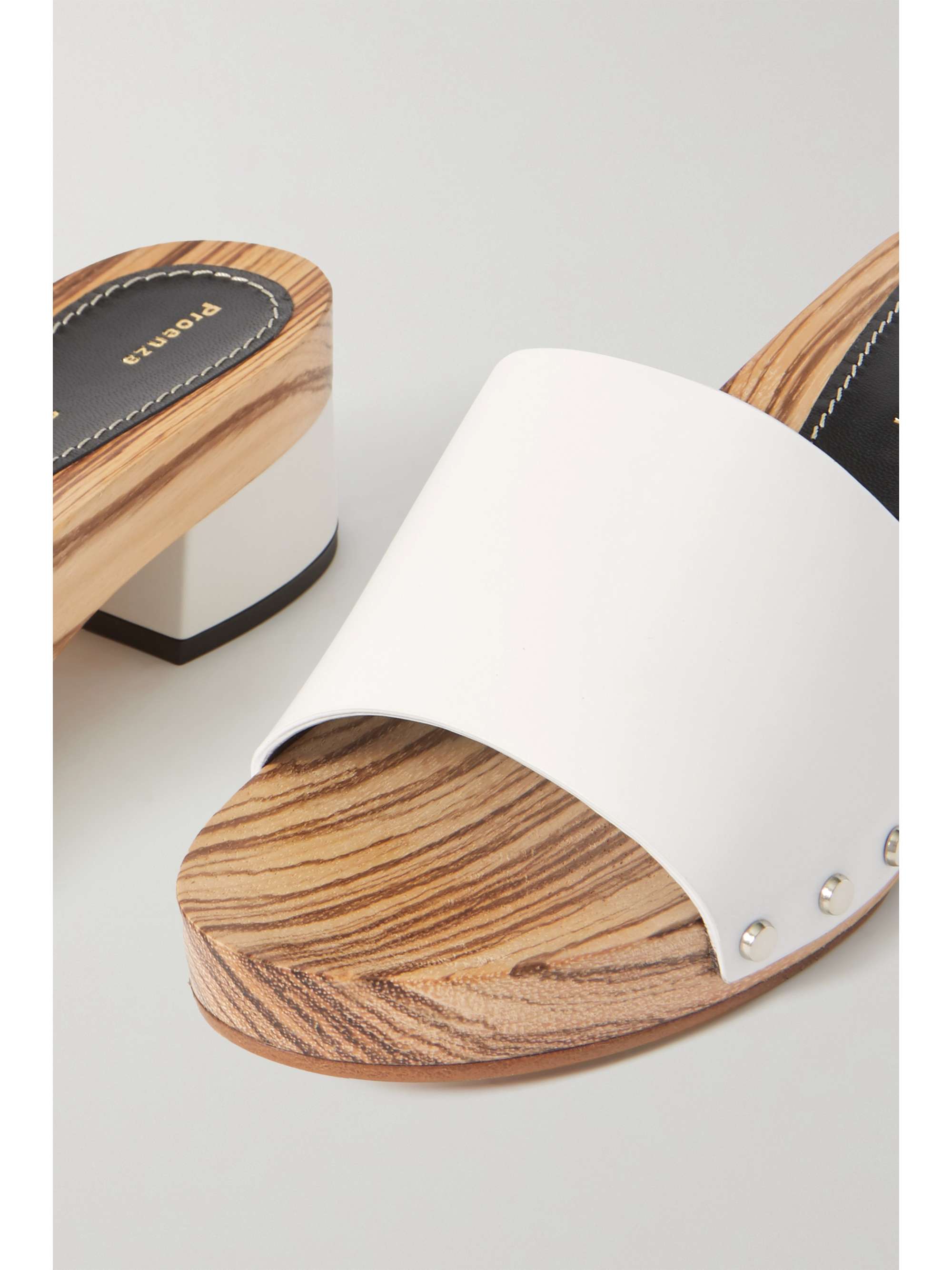 PROENZA SCHOULER Leather platform mules