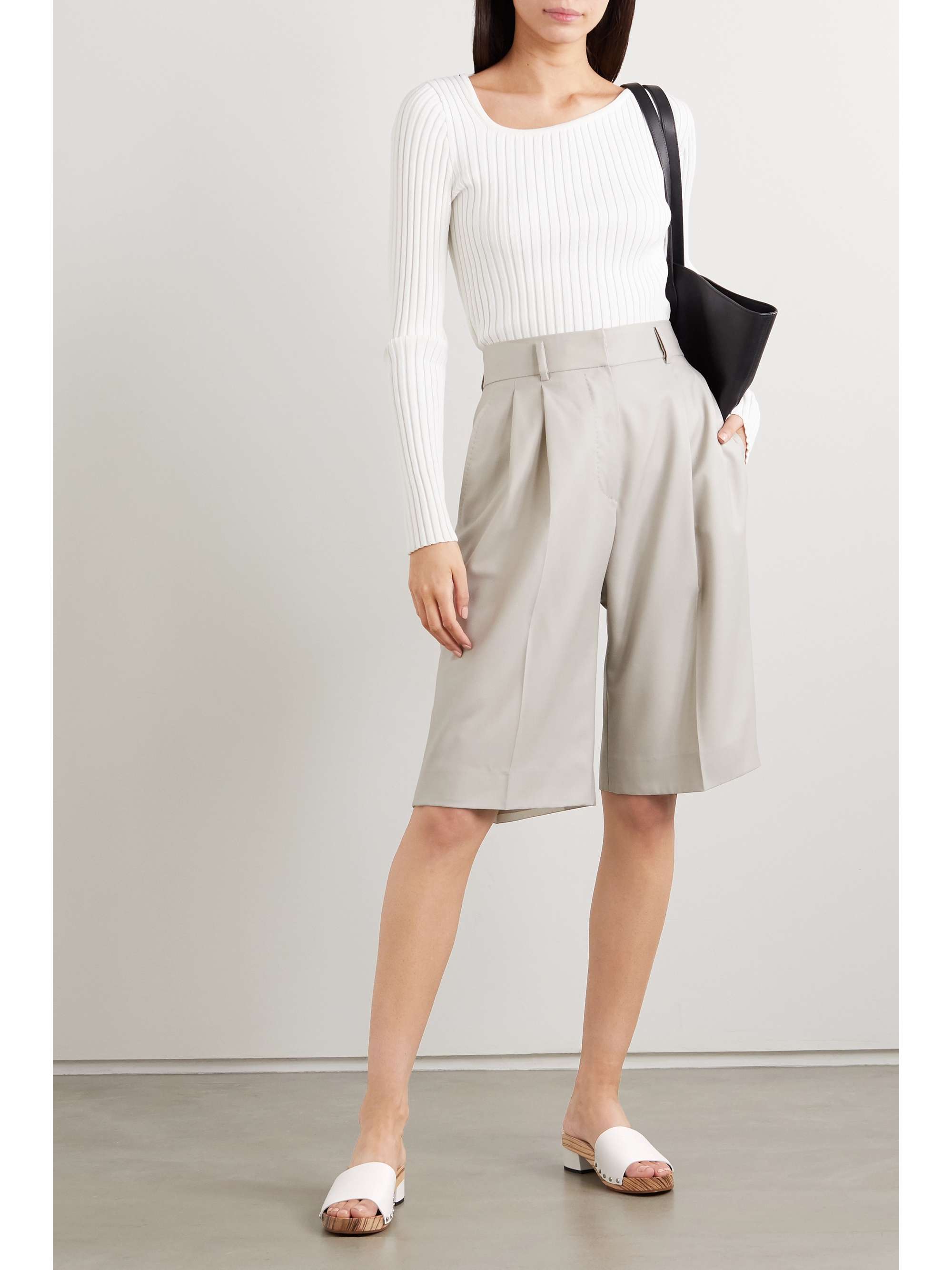 PROENZA SCHOULER Leather platform mules