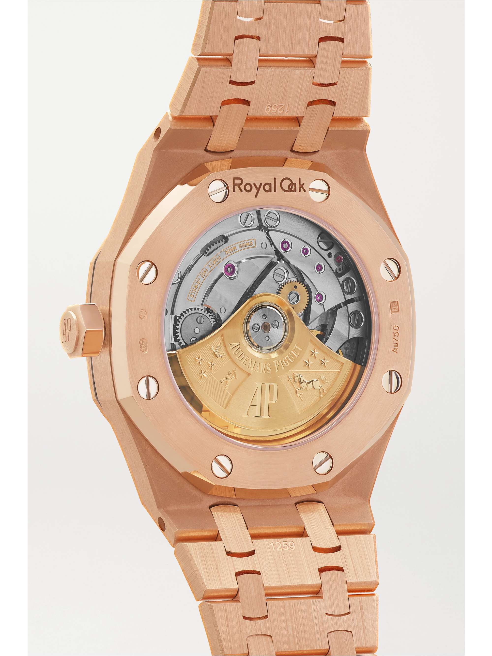 AUDEMARS PIGUET Royal Oak Frosted Gold Automatic 37 mm Uhr aus gehämmertem 18 Karat Roségold