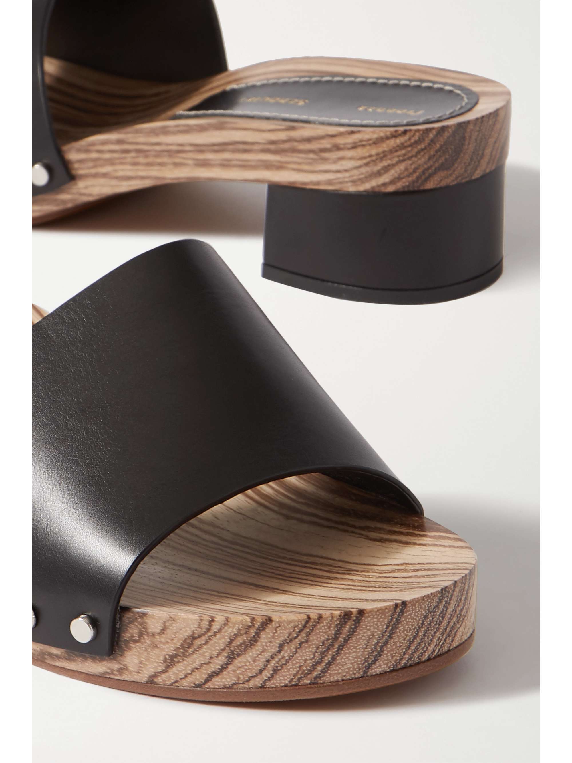 PROENZA SCHOULER Leather platform mules