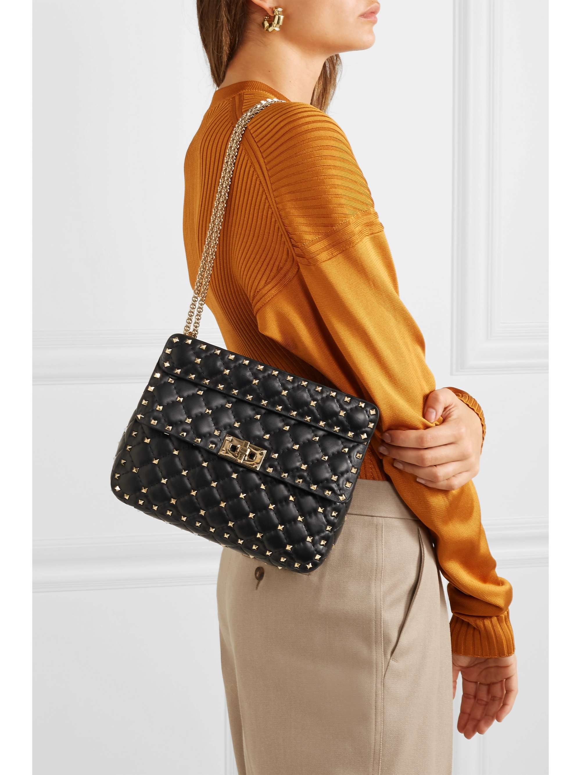 Rockstud spike crossbody clutch deals