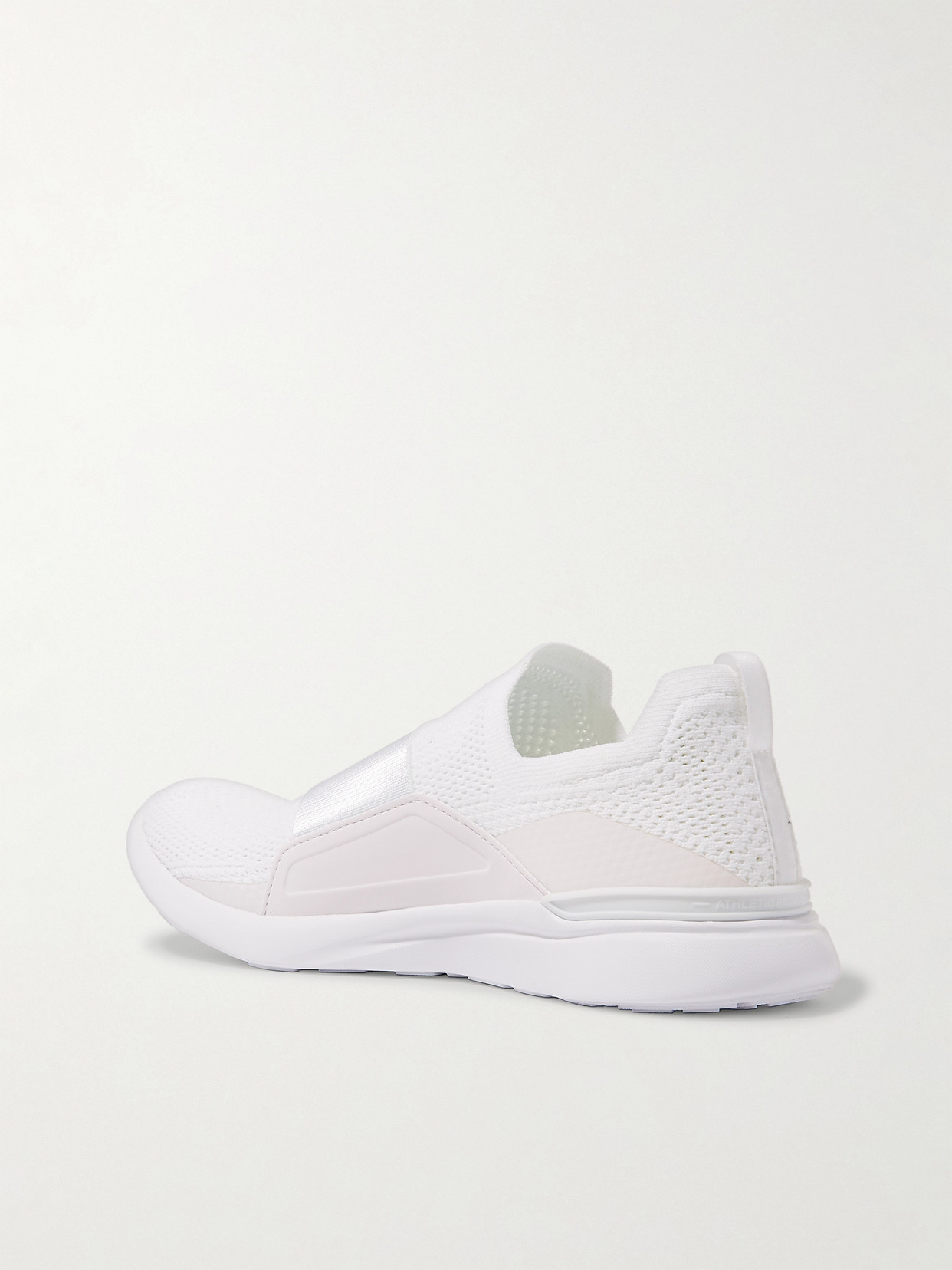 Apl Athletic Propulsion Labs Techloom Bliss Mesh And Neoprene Slip-on Sneakers In White