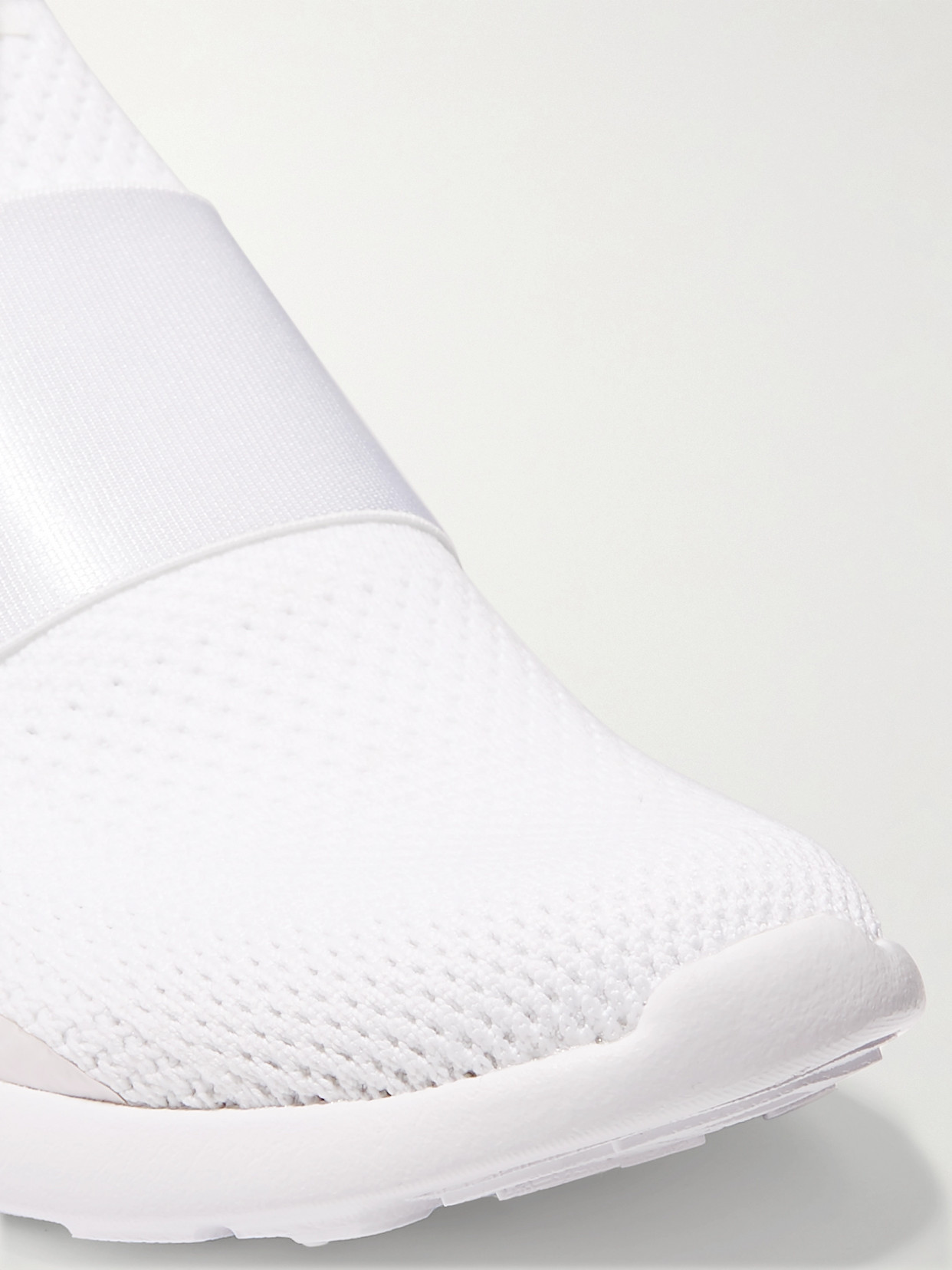Apl Athletic Propulsion Labs Techloom Bliss Mesh And Neoprene Slip-on Sneakers In White