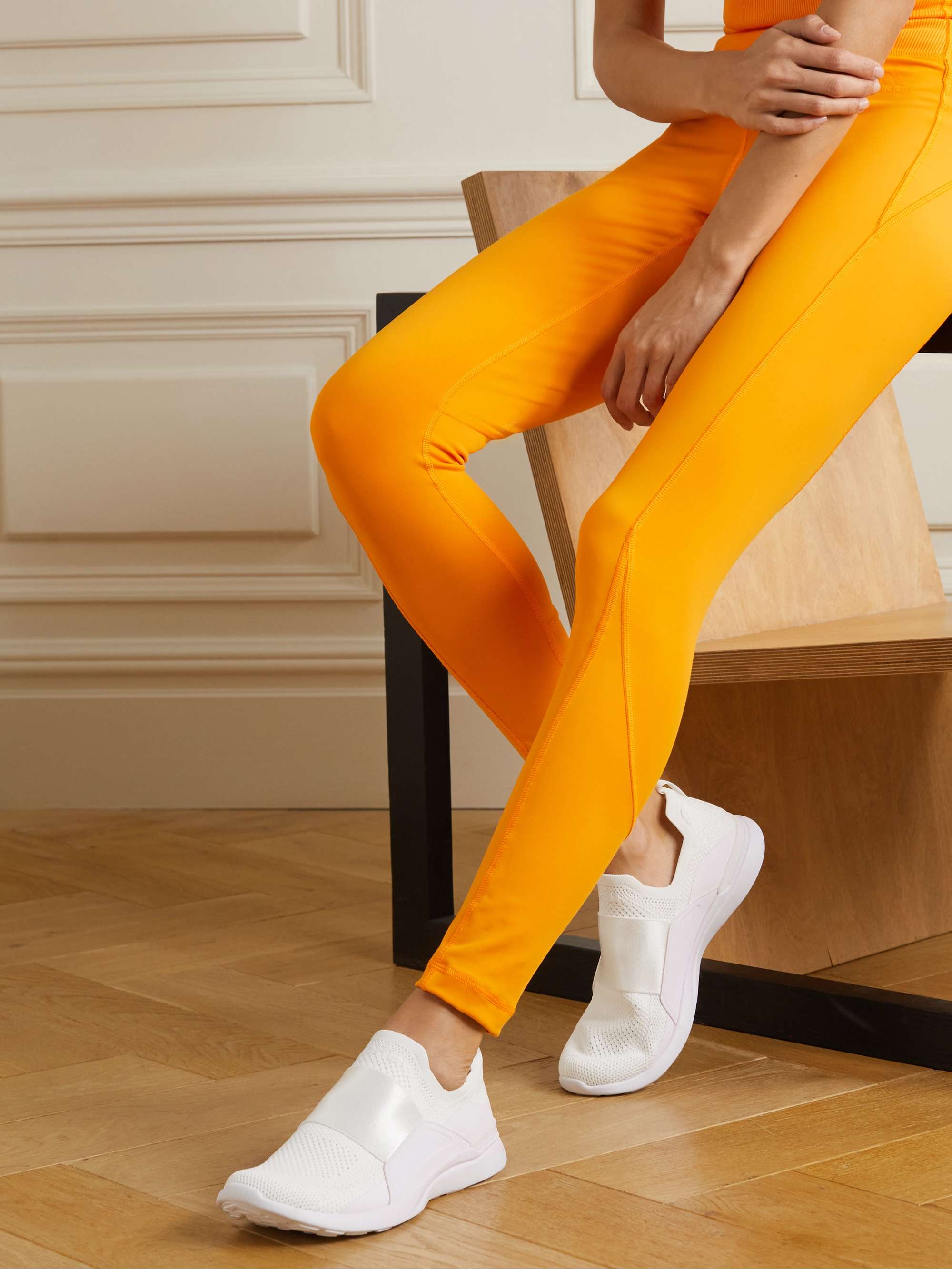 LIVE THE PROCESS Tuxedo stretch-jersey leggings