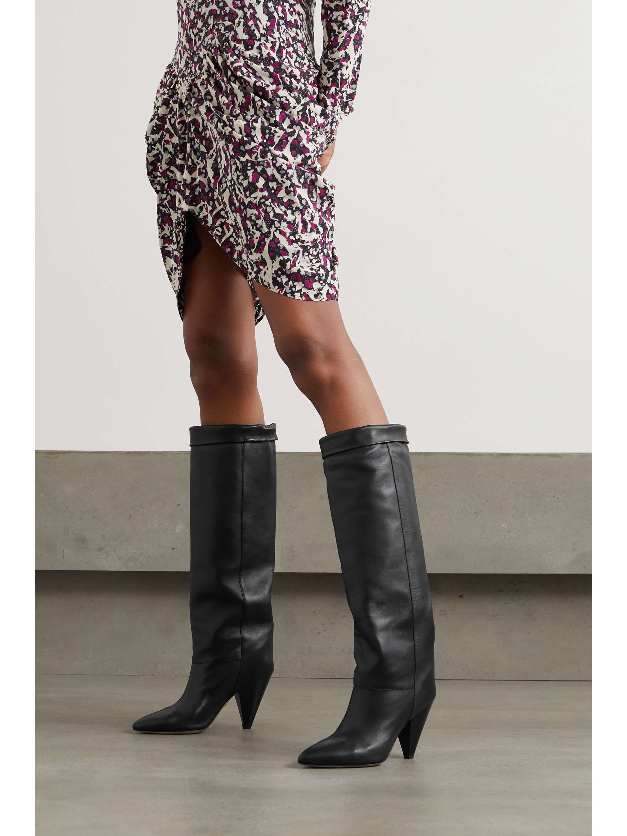 Black Loens leather boots | ISABEL MARANT | NET-A-PORTER