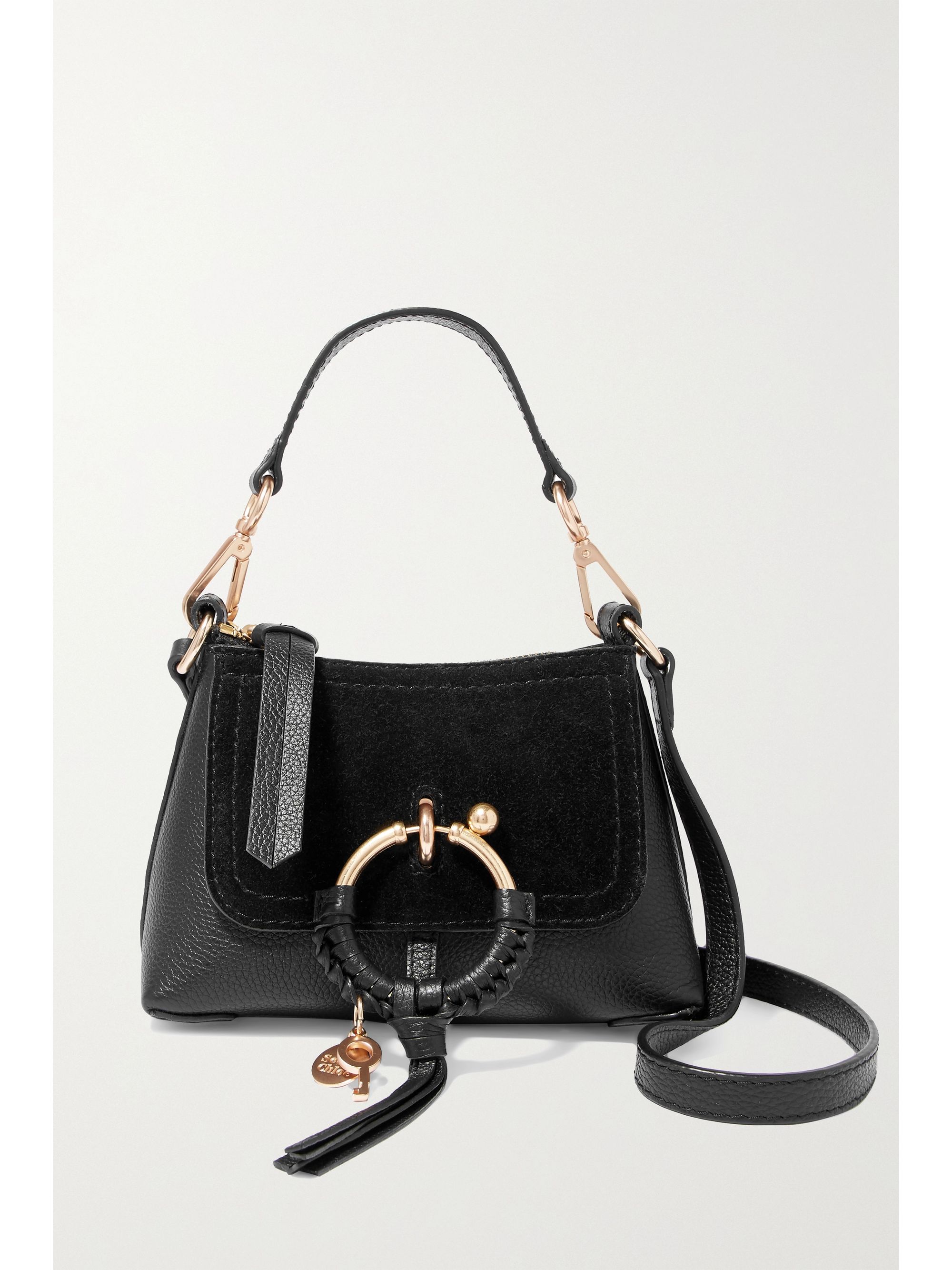 see by chloé black mini joan bag