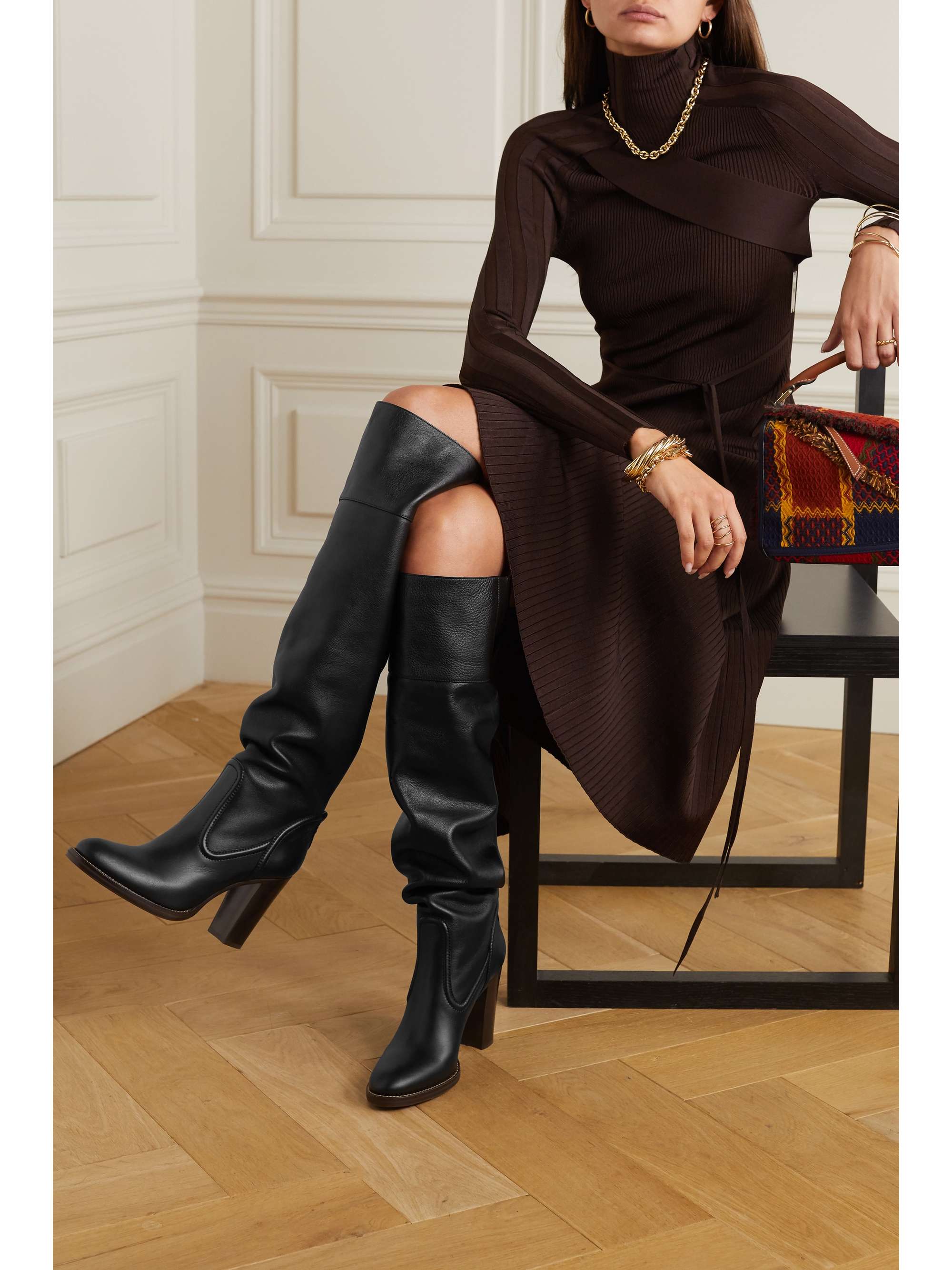 CHLOÉ Emma leather over-the-knee boots