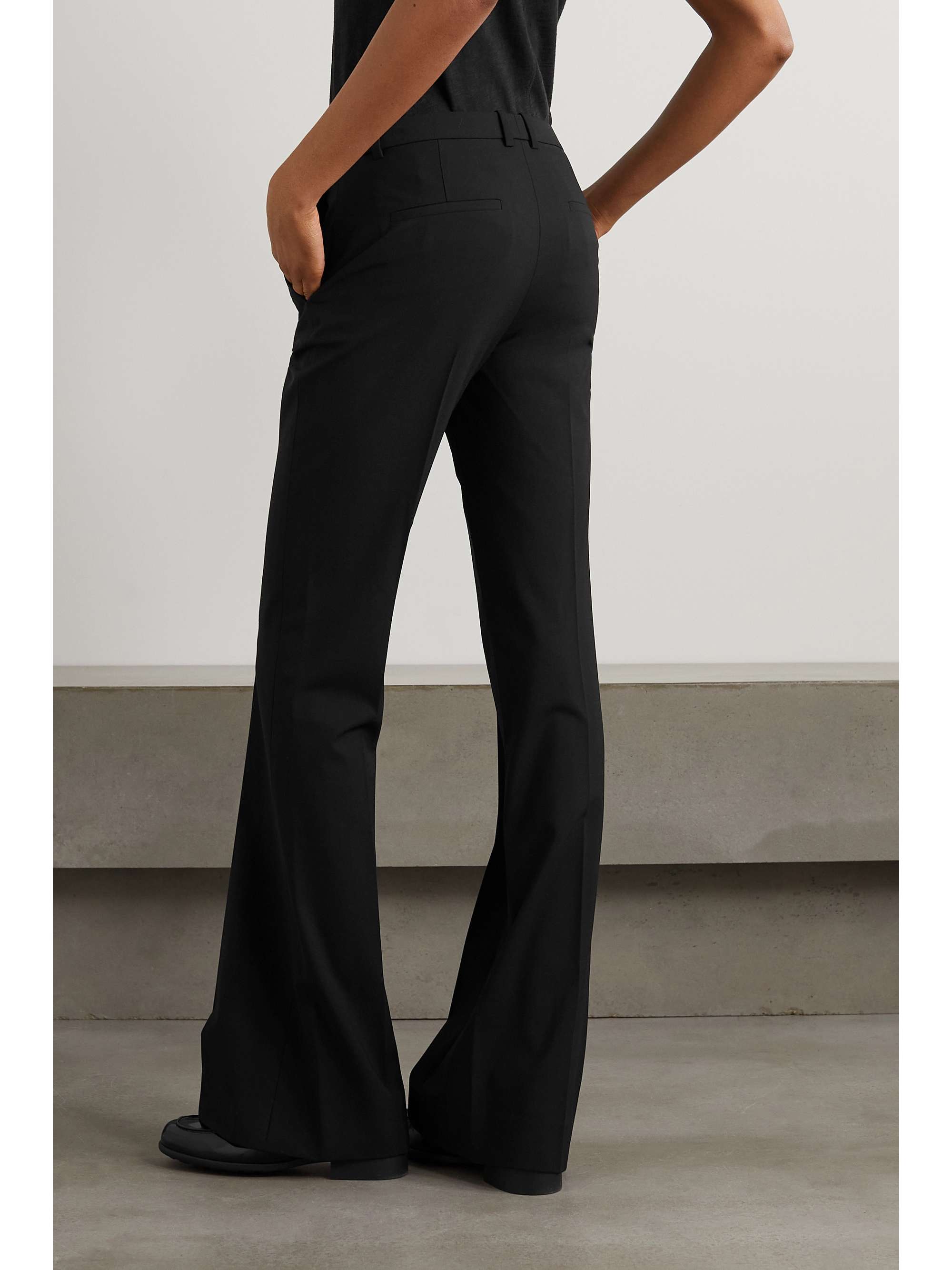 THEORY Demitria 4 stretch-wool flared pants | NET-A-PORTER