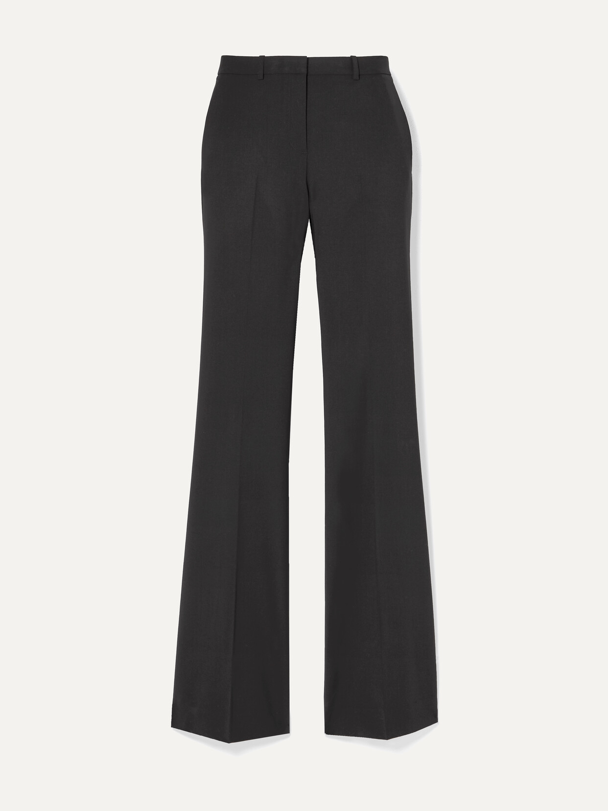 Shop Theory Demitria 4 Stretch-wool Flared Pants In Black