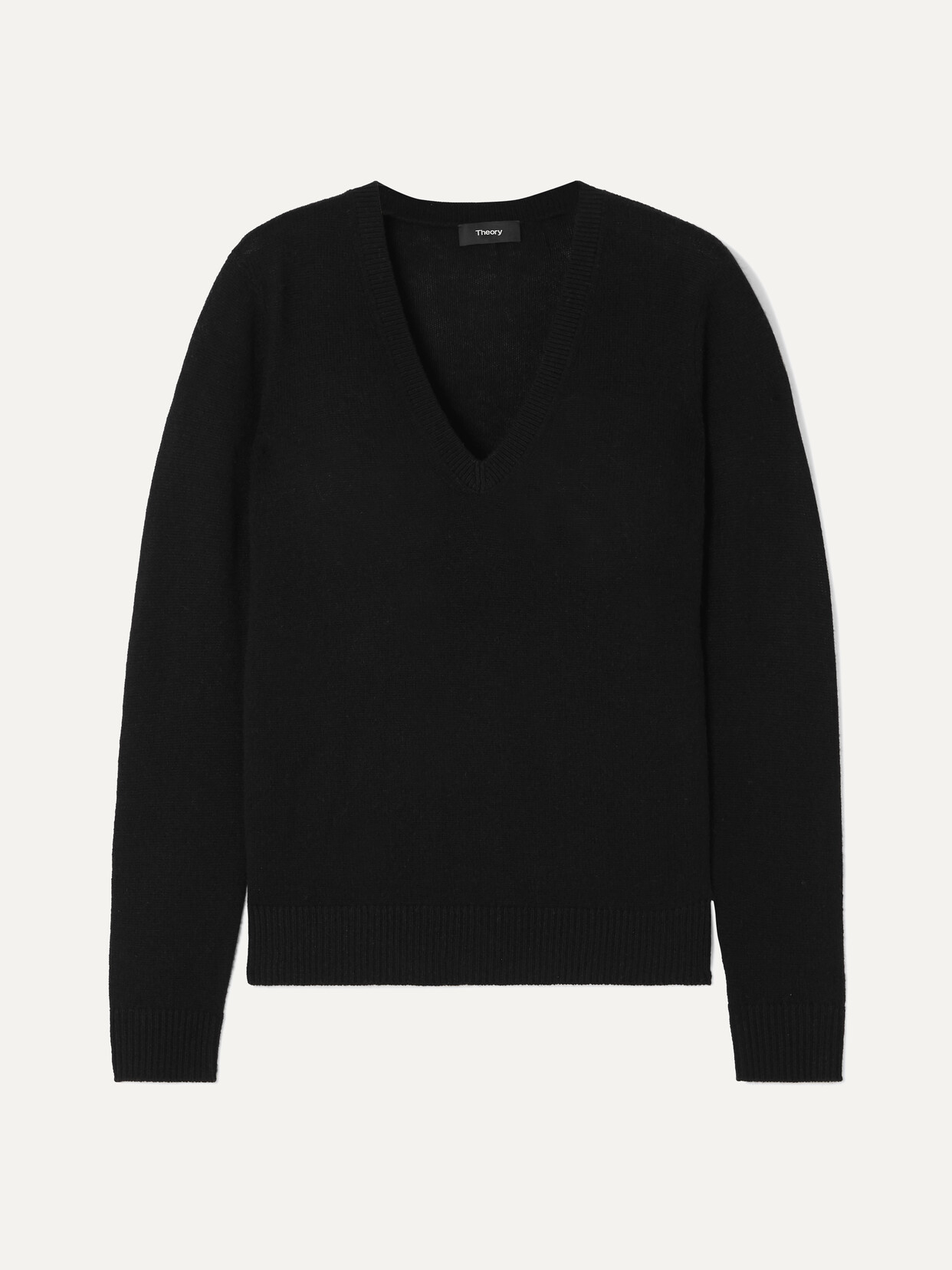 Shop Theory Cashmere Sweater In Black