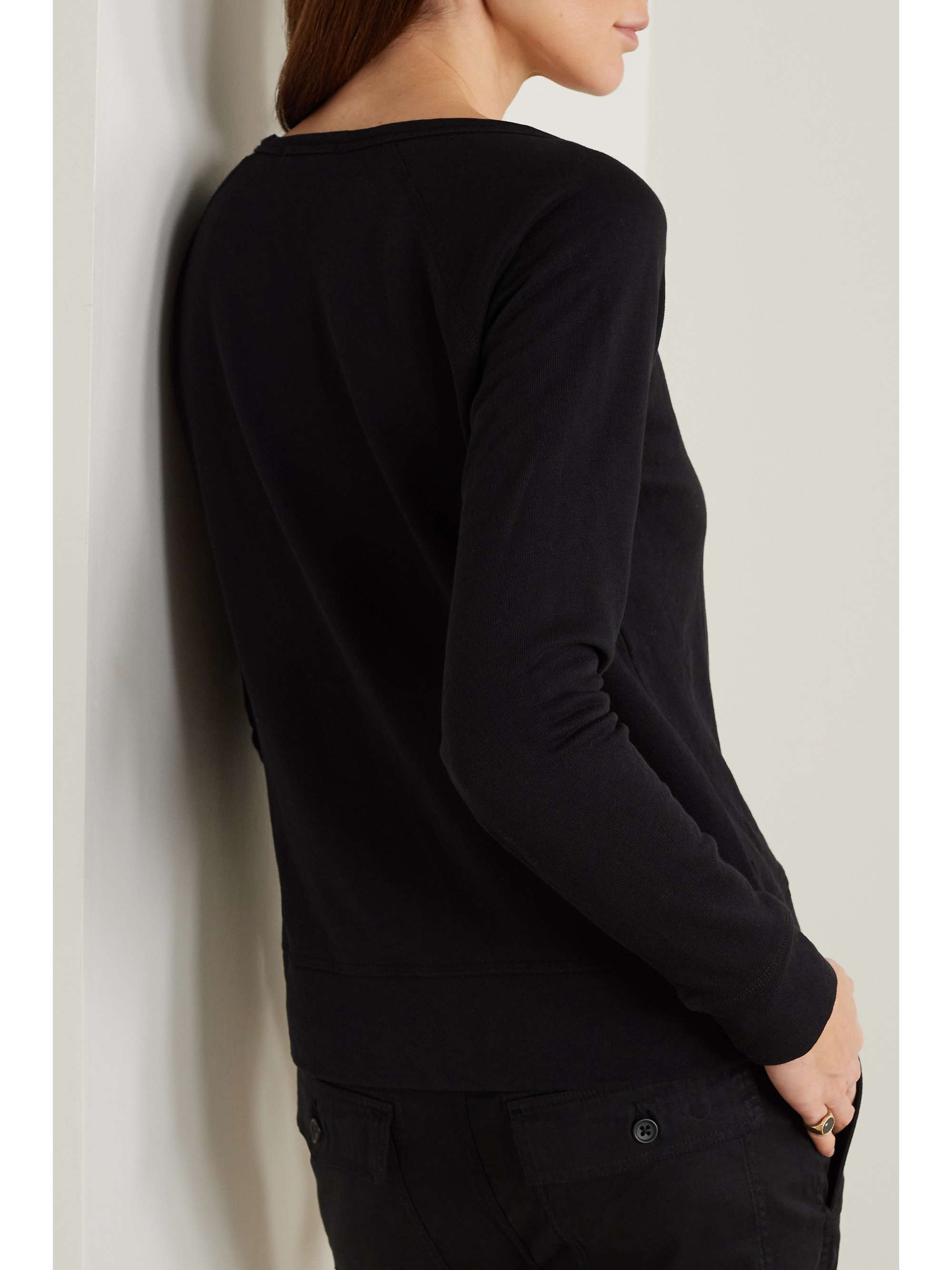 JAMES PERSE Vintage Supima cotton-terry top