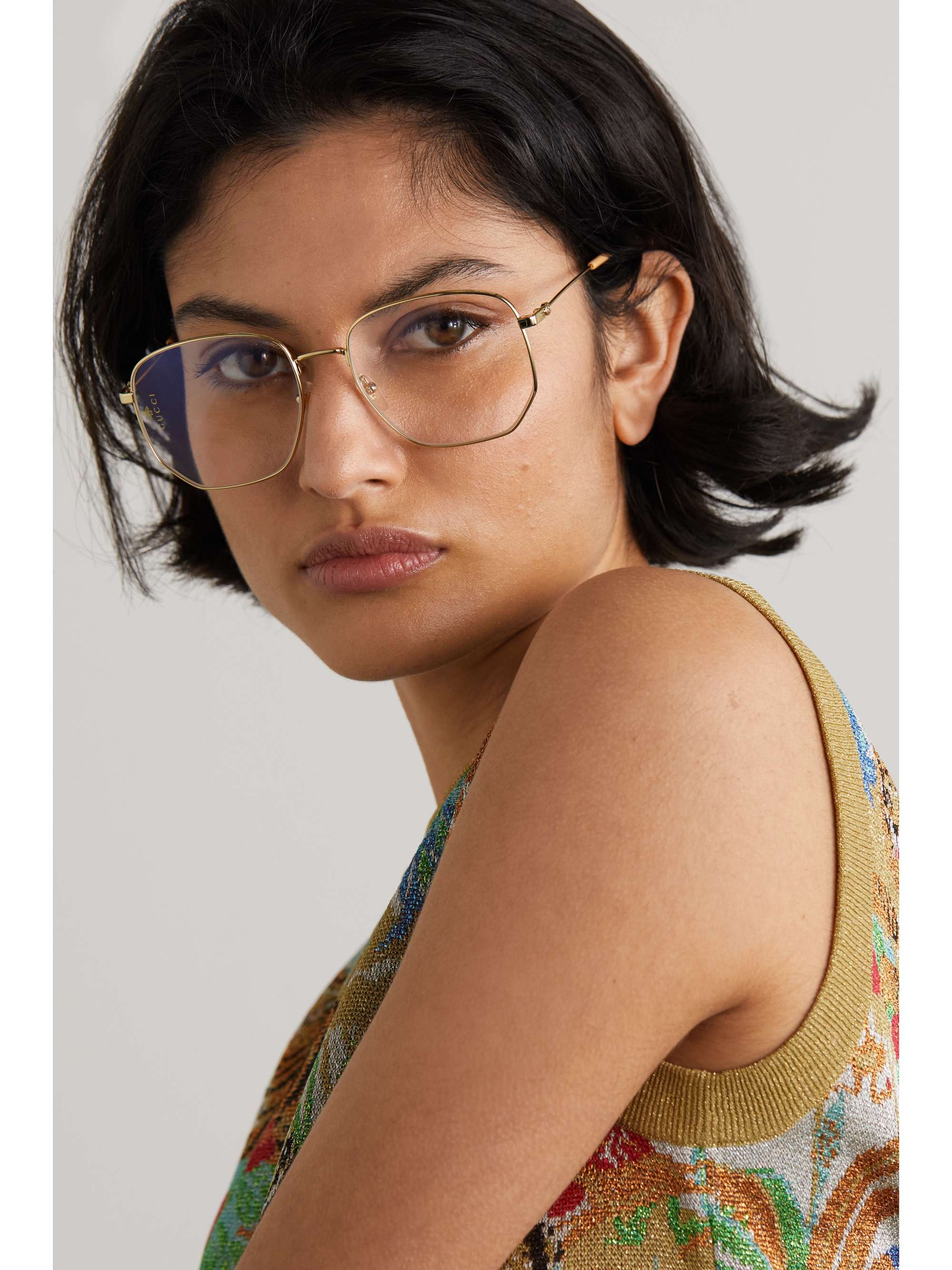 gucci sunglasses hexagon
