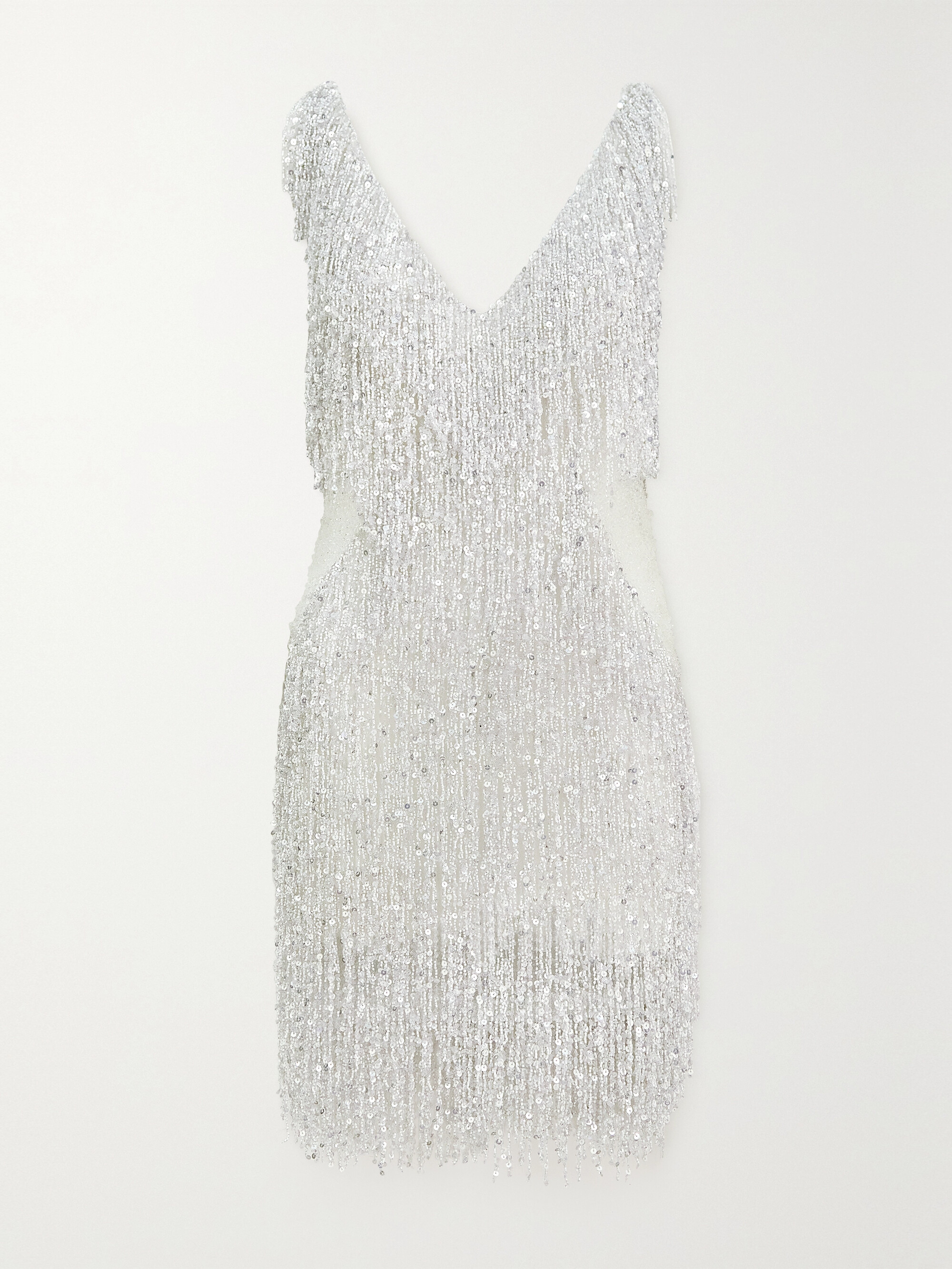 Naeem Khan Gatsby embellished chiffon mini dress