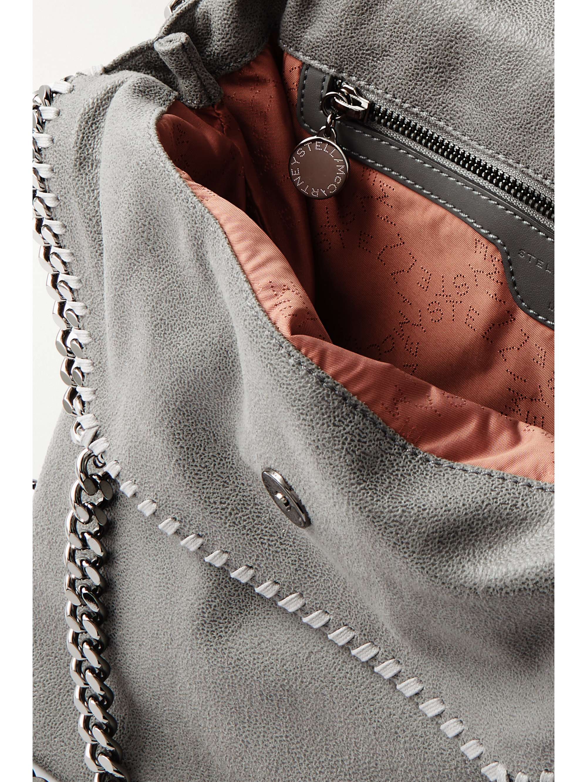 STELLA MCCARTNEY The Falabella medium faux brushed-leather shoulder bag
