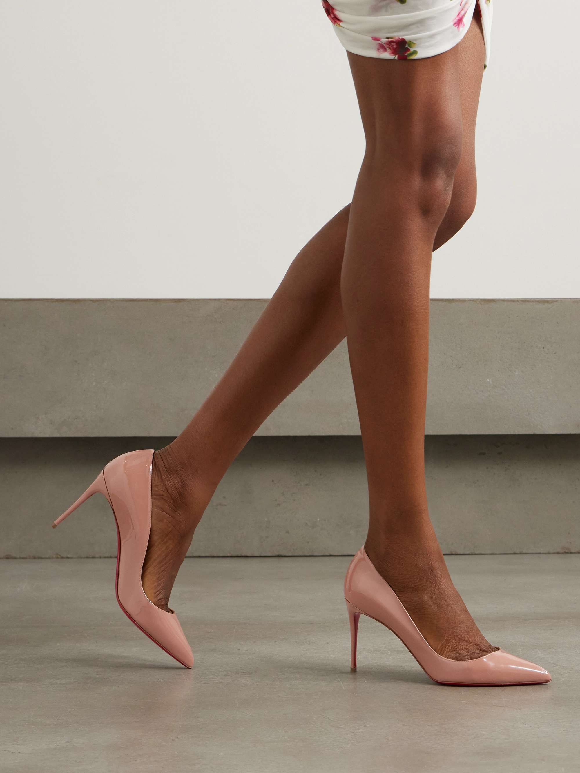 CHRISTIAN LOUBOUTIN Pigalle Follies 85 patent-leather pumps