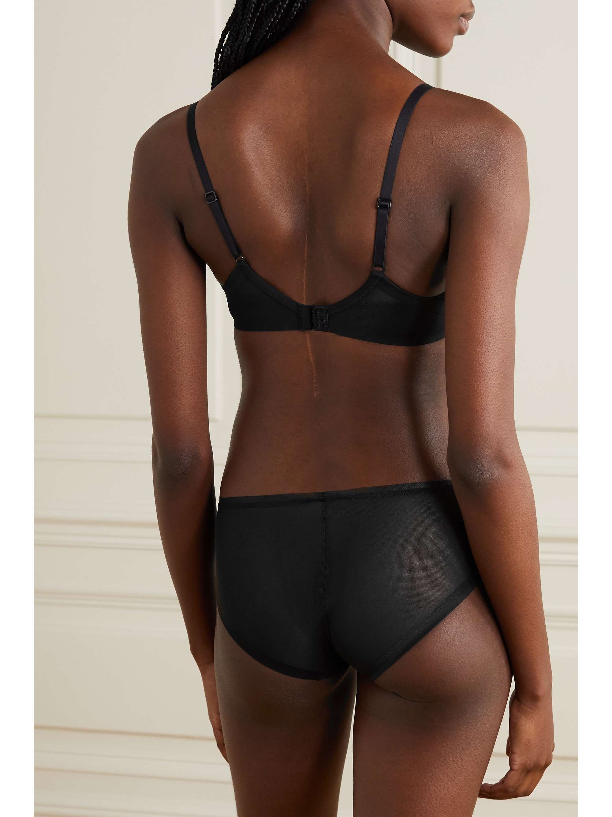 CALVIN KLEIN UNDERWEAR Sculpted Demi Lift stretch-jersey and mesh underwired bra