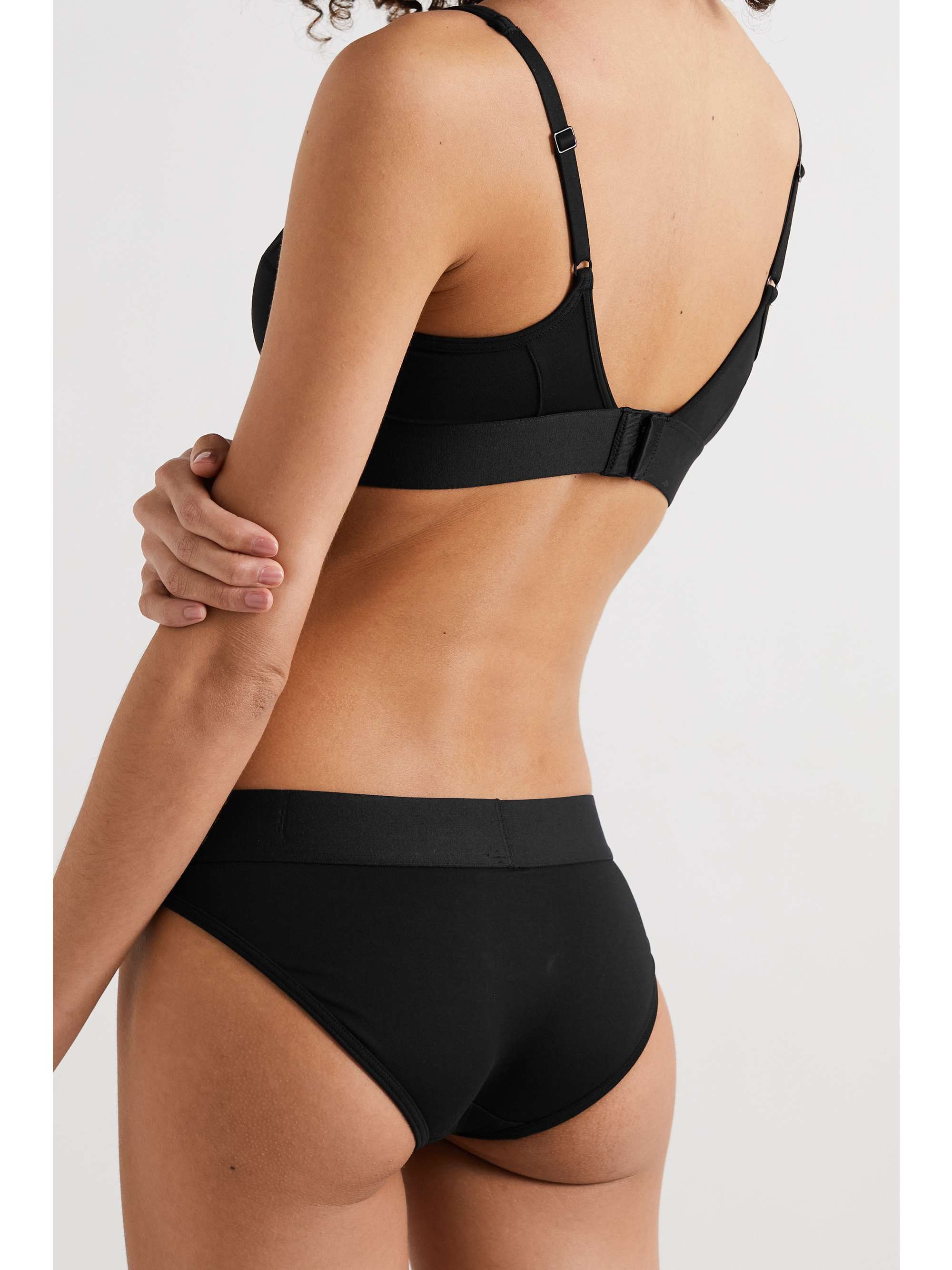 CK ONE Stretch-jersey underwired bra