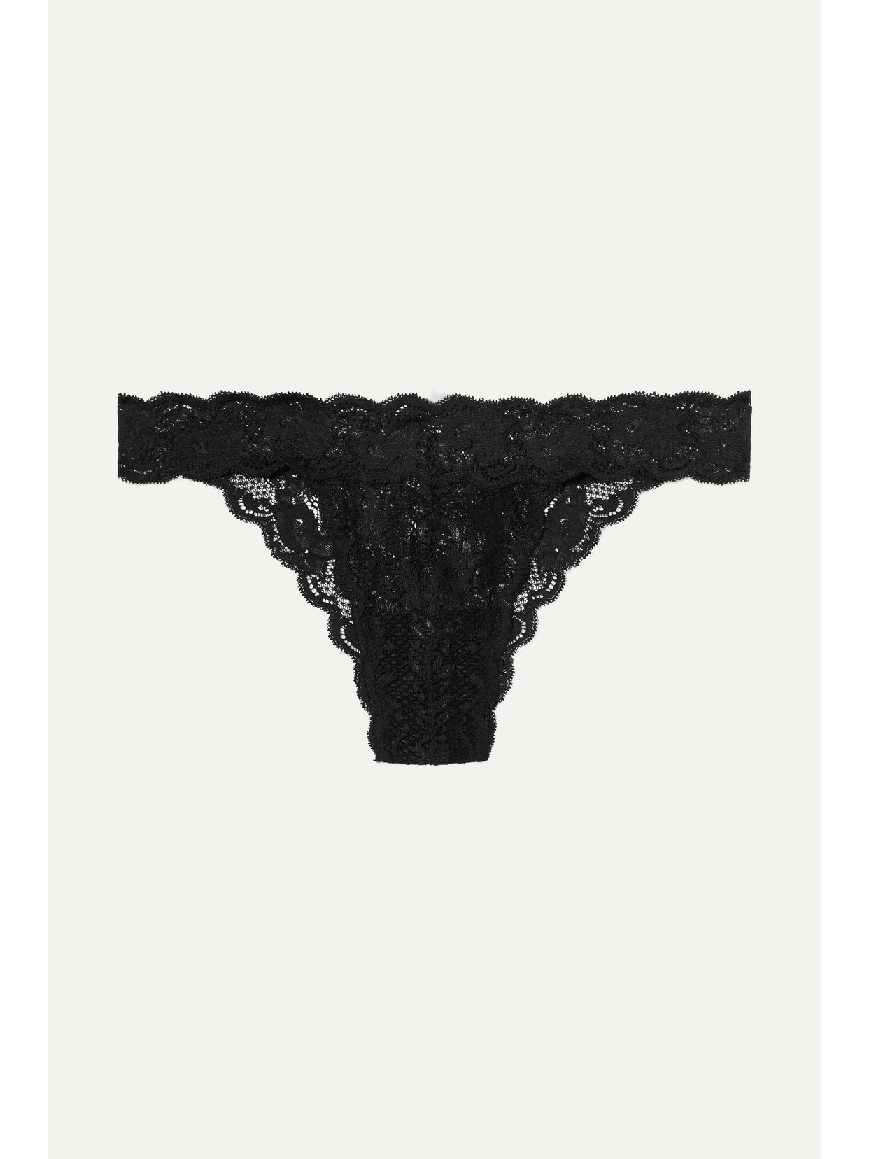 Cosabella Never Say Never Minikini Stretch-lace Briefs In Black