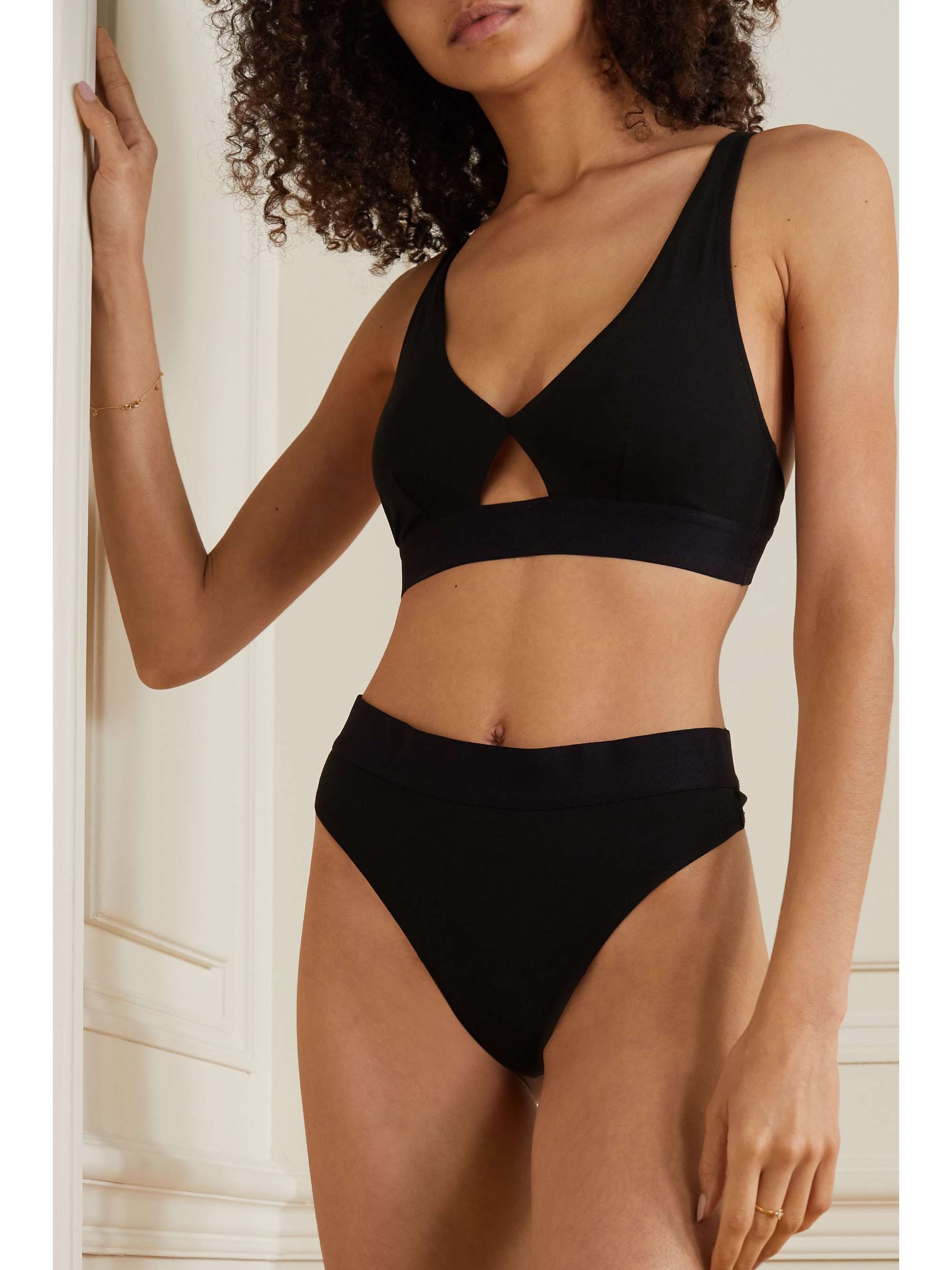 SKIN + NET SUSTAIN Harley stretch organic Pima cotton-jersey thong