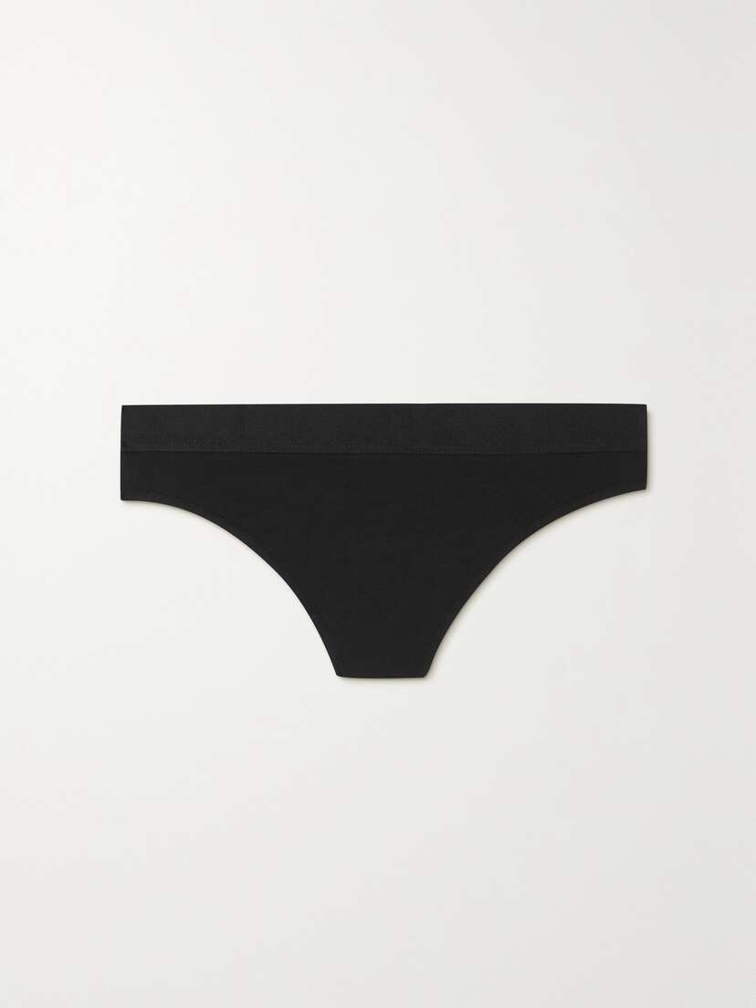 Skin + Net Sustain Harley Stretch Organic Pima Cotton-jersey Thong