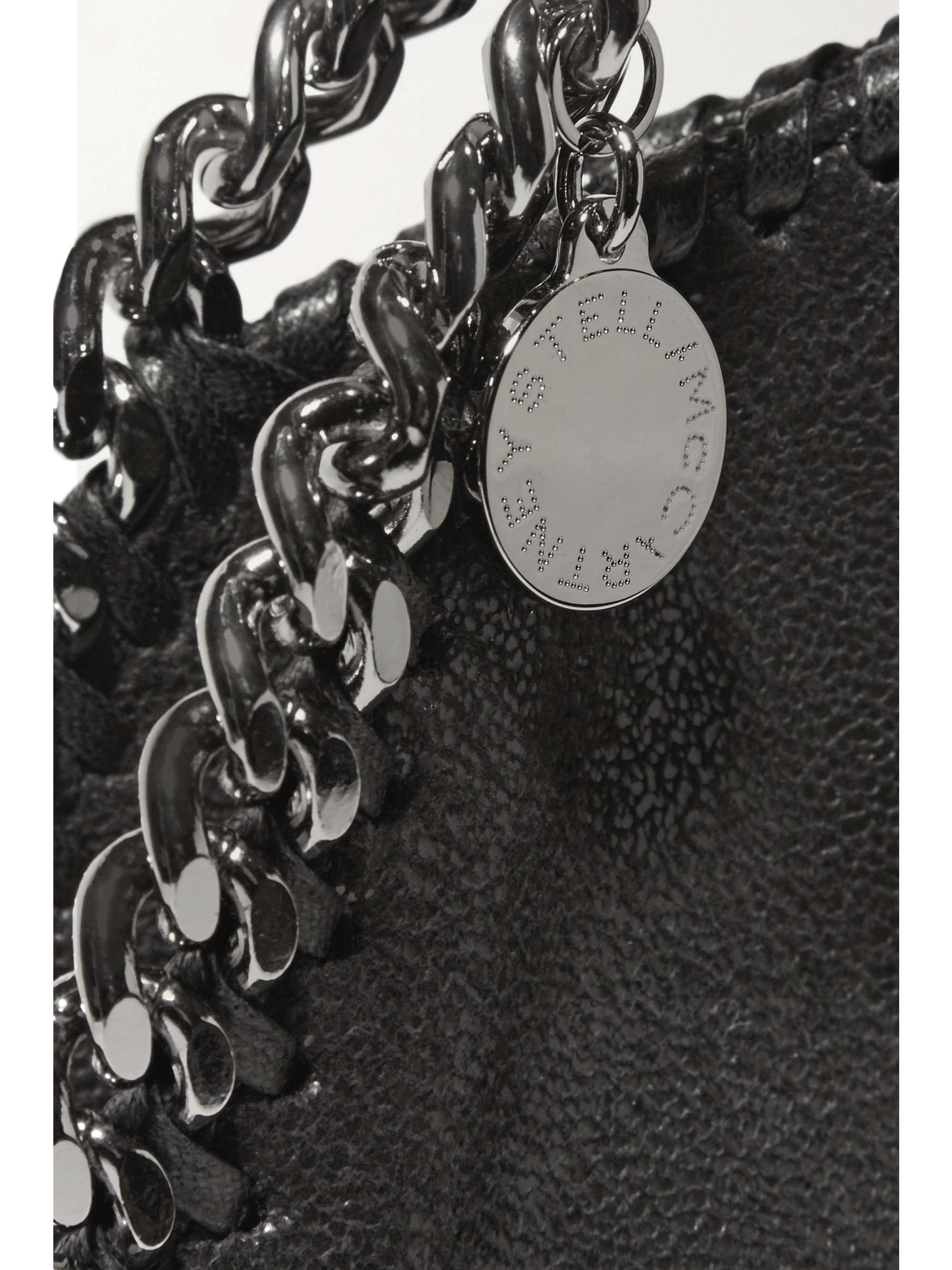 STELLA MCCARTNEY The Falabella mini faux brushed-leather shoulder bag