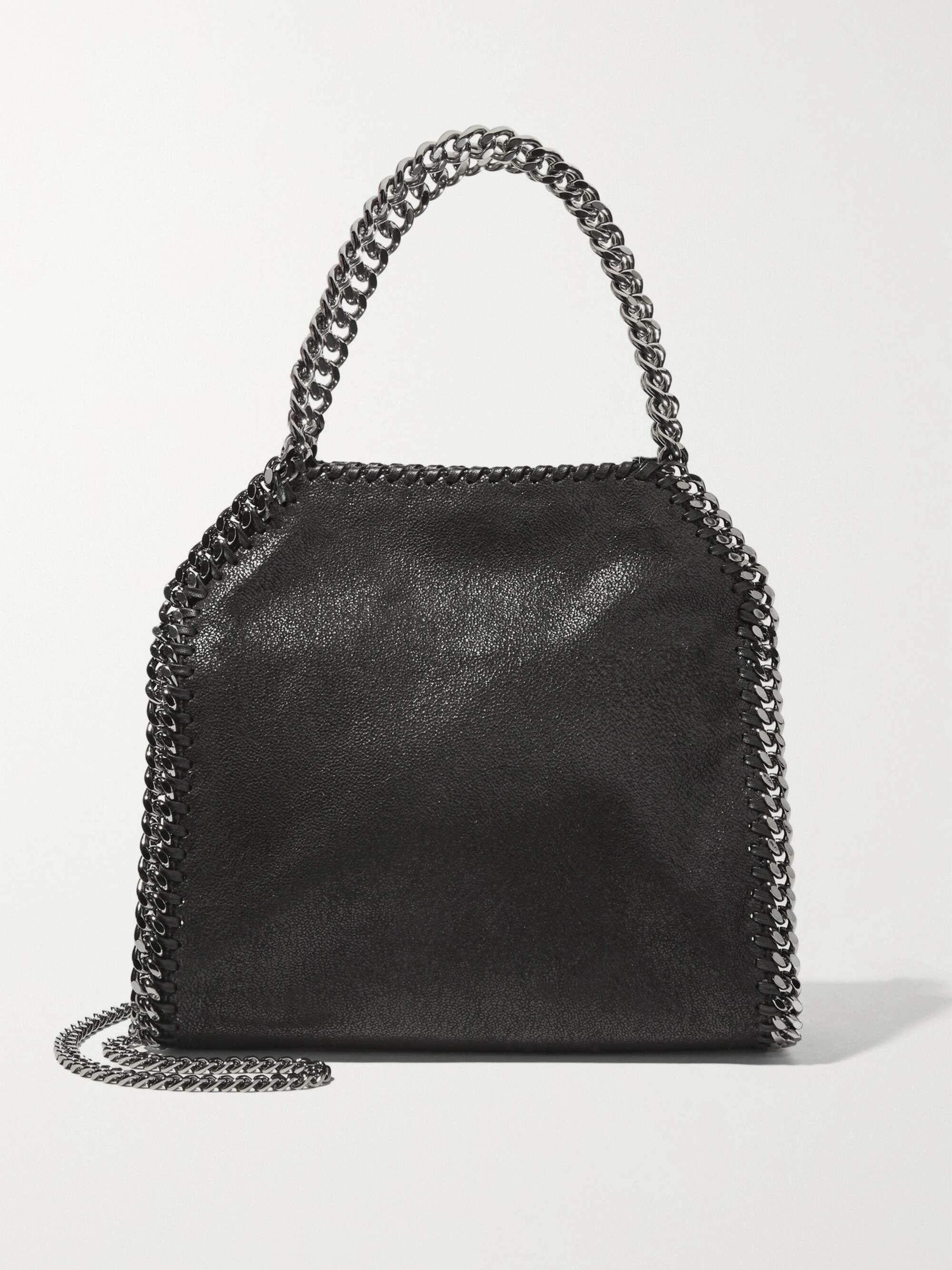 STELLA MCCARTNEY The Falabella mini faux brushed-leather shoulder bag ...