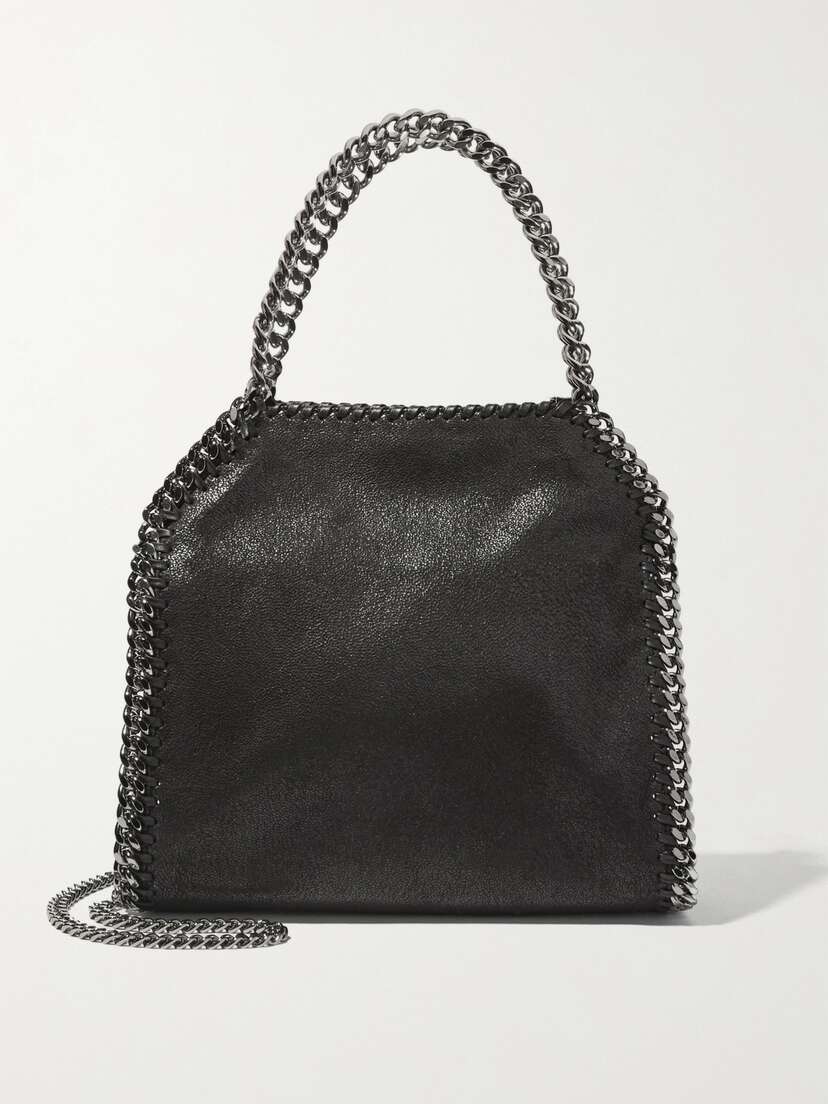Stella McCartney The Falabella Mini Faux Brushed-leather Shoulder Bag