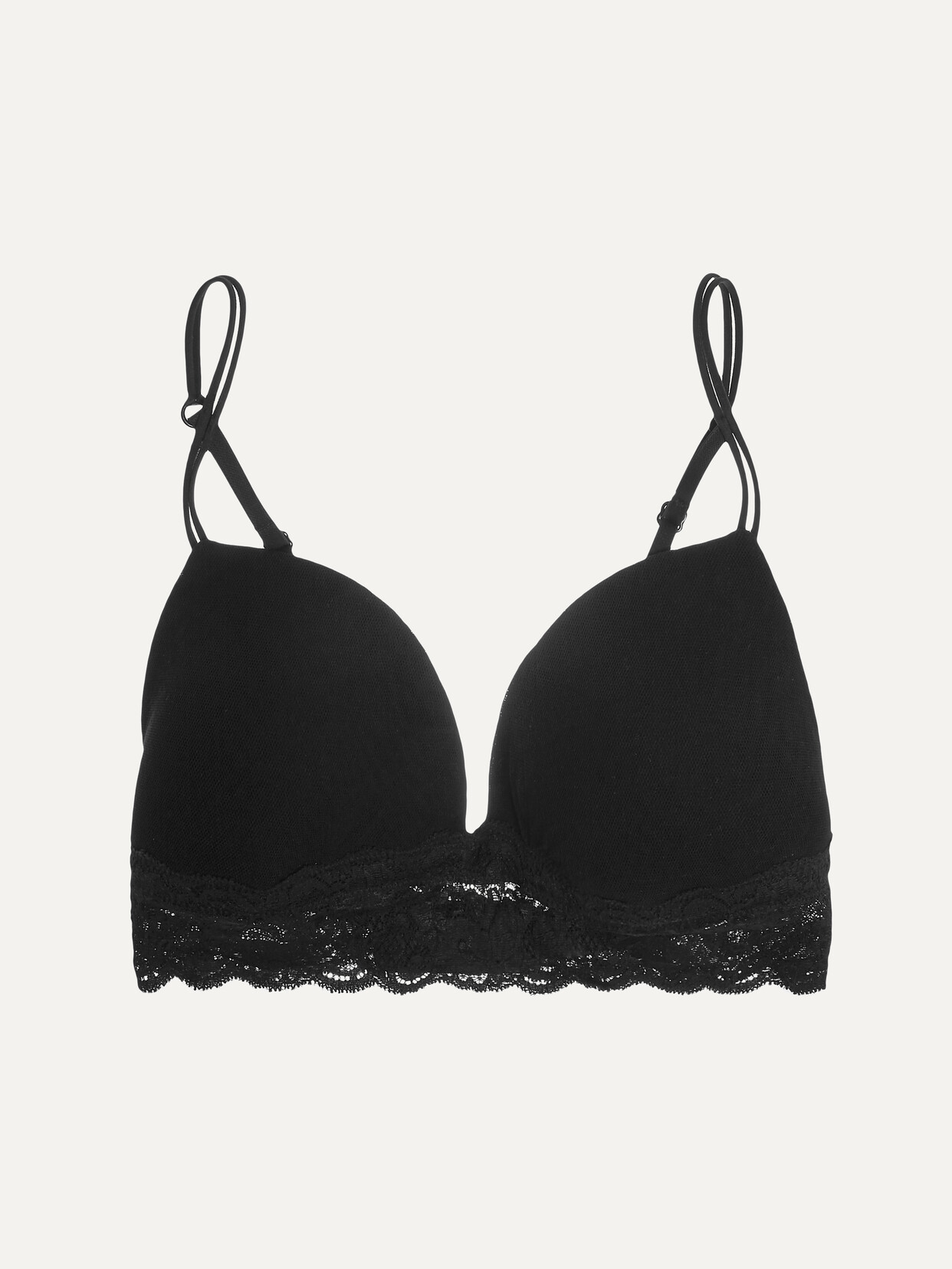 Cosabella Never Say Never Soire Lace-trimmed Mesh Soft-cup Bra - Black