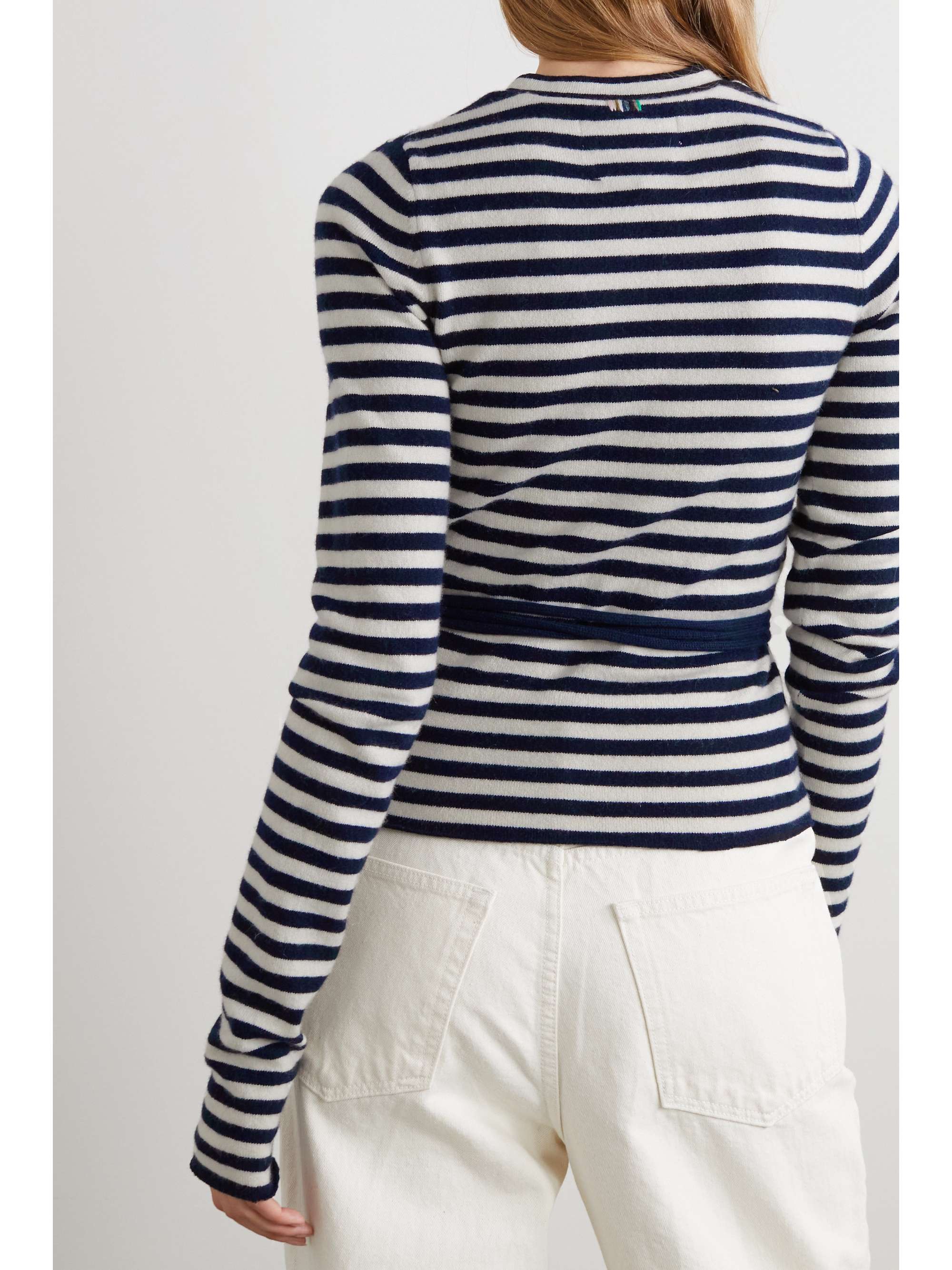 EXTREME CASHMERE N°202 Minus belted cashmere-blend sweater