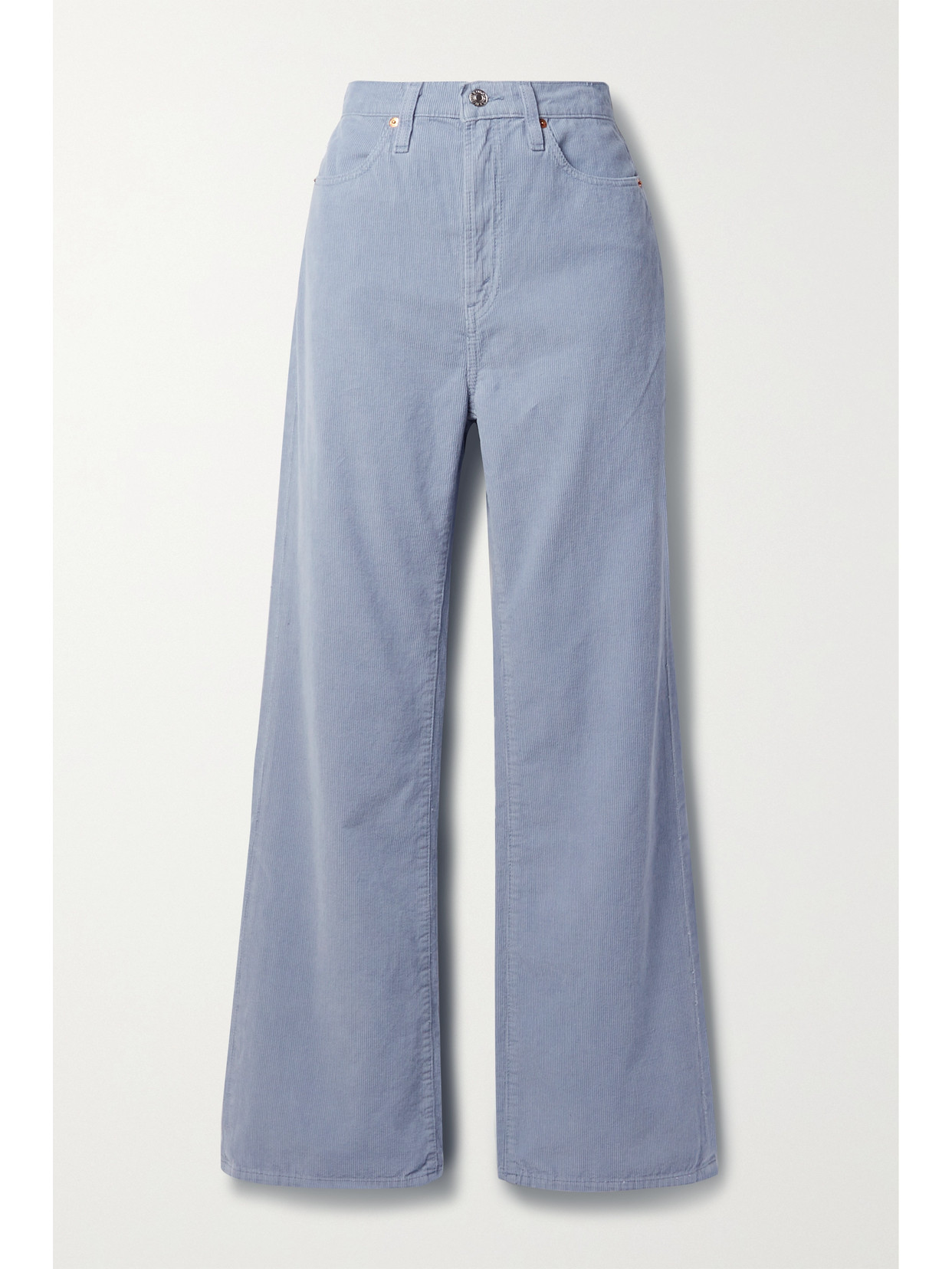RE/DONE 70s Cotton-corduroy Wide-leg Pants - Blue