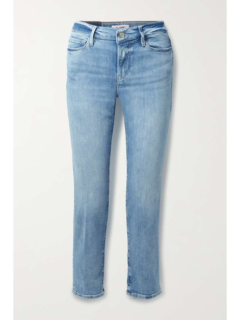 RE/DONE 90s Comfort Stretch High-rise Ankle Crop Skinny Jeans