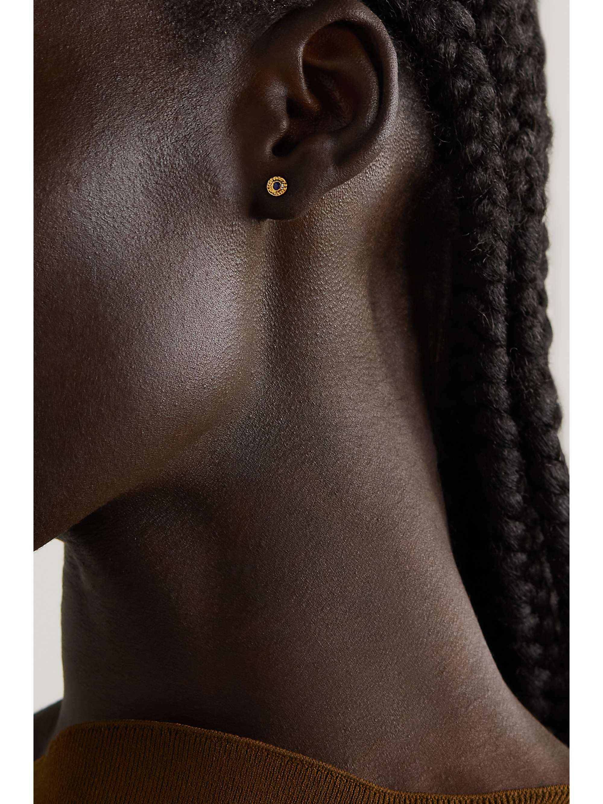 OCTAVIA ELIZABETH + NET SUSTAIN Nesting Gem 18-karat recycled gold sapphire earrings