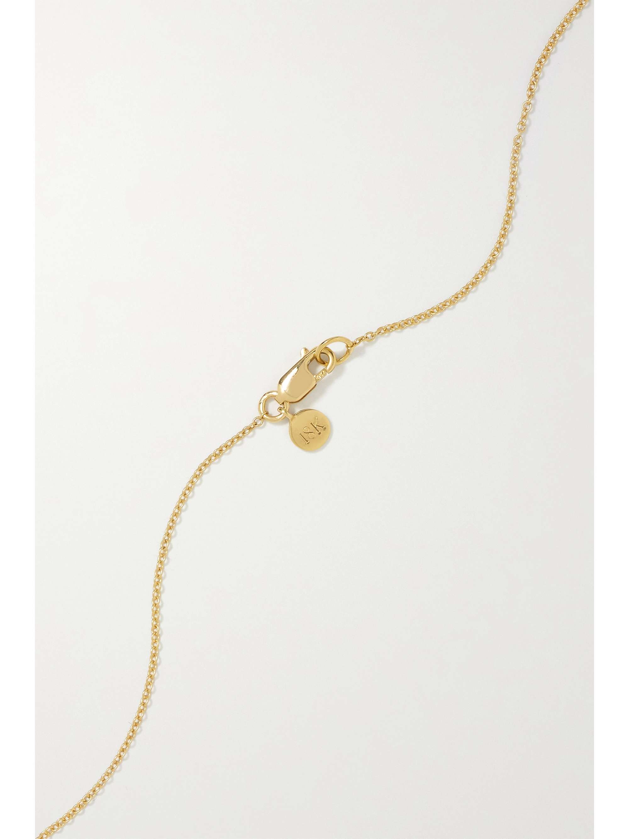 OCTAVIA ELIZABETH + NET SUSTAIN Nesting Gem 18-karat recycled gold sapphire necklace