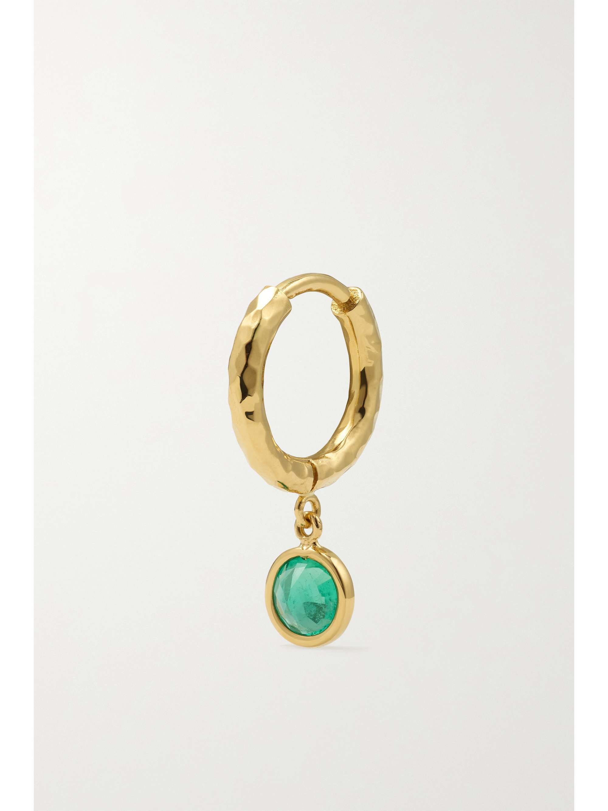 OCTAVIA ELIZABETH Charmed Micro Gabby 18-karat gold diamond hoop earrings
