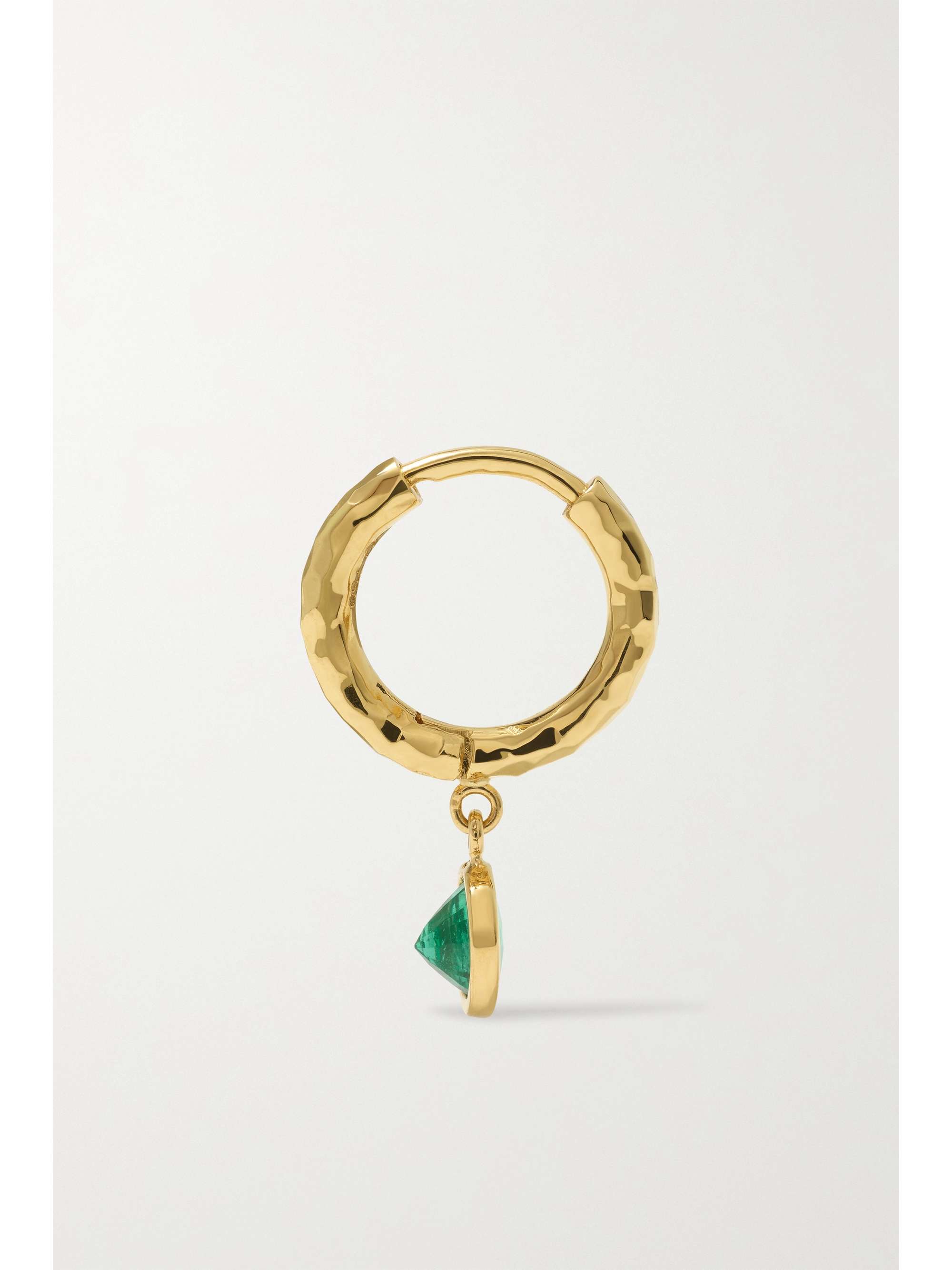 OCTAVIA ELIZABETH Charmed Micro Gabby 18-karat gold diamond hoop earrings