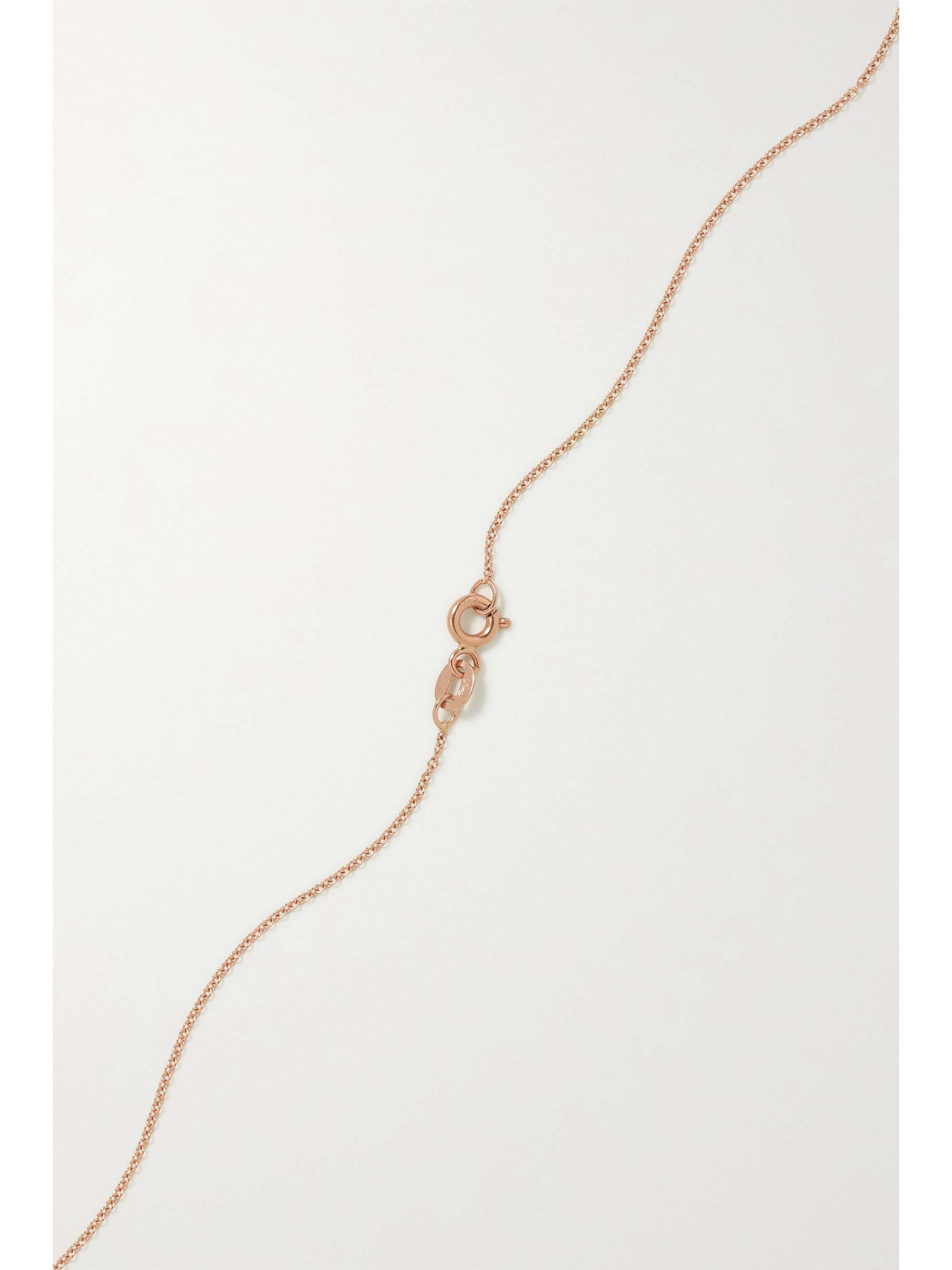 ANDREA FOHRMAN Waning/ Waxing Gibbous 18-karat rose gold diamond necklace