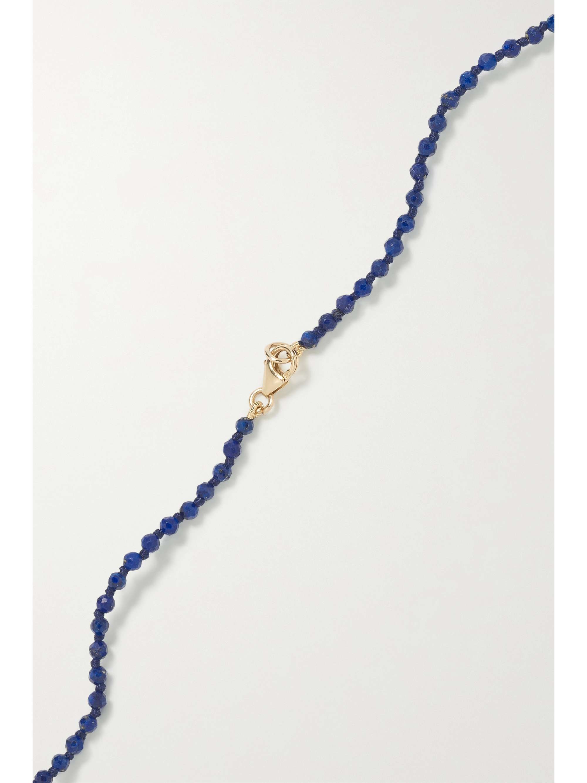 ANDREA FOHRMAN Mini Cosmo 14-karat gold multi-stone necklace