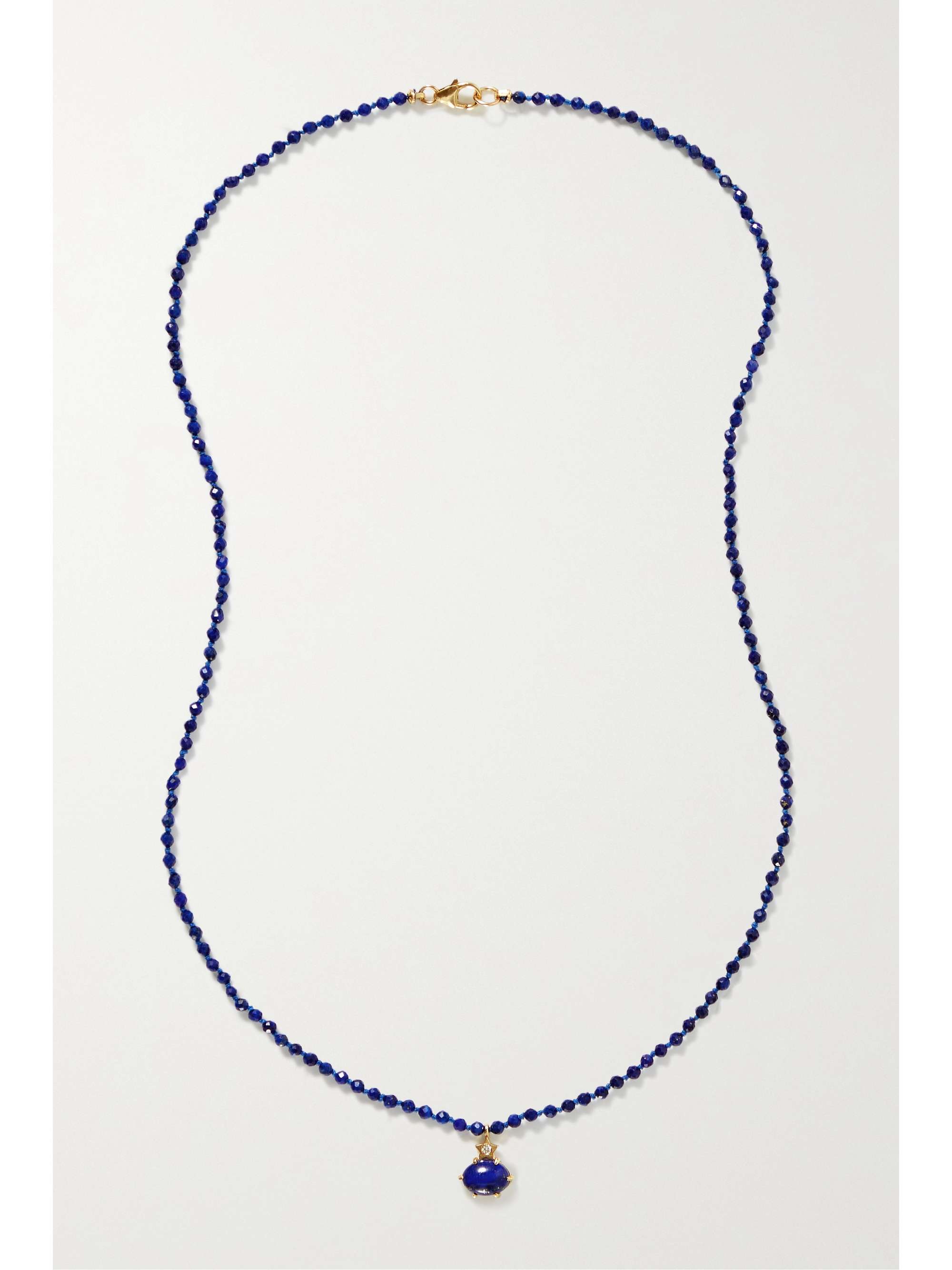 ANDREA FOHRMAN Mini Cosmo 14-karat gold multi-stone necklace