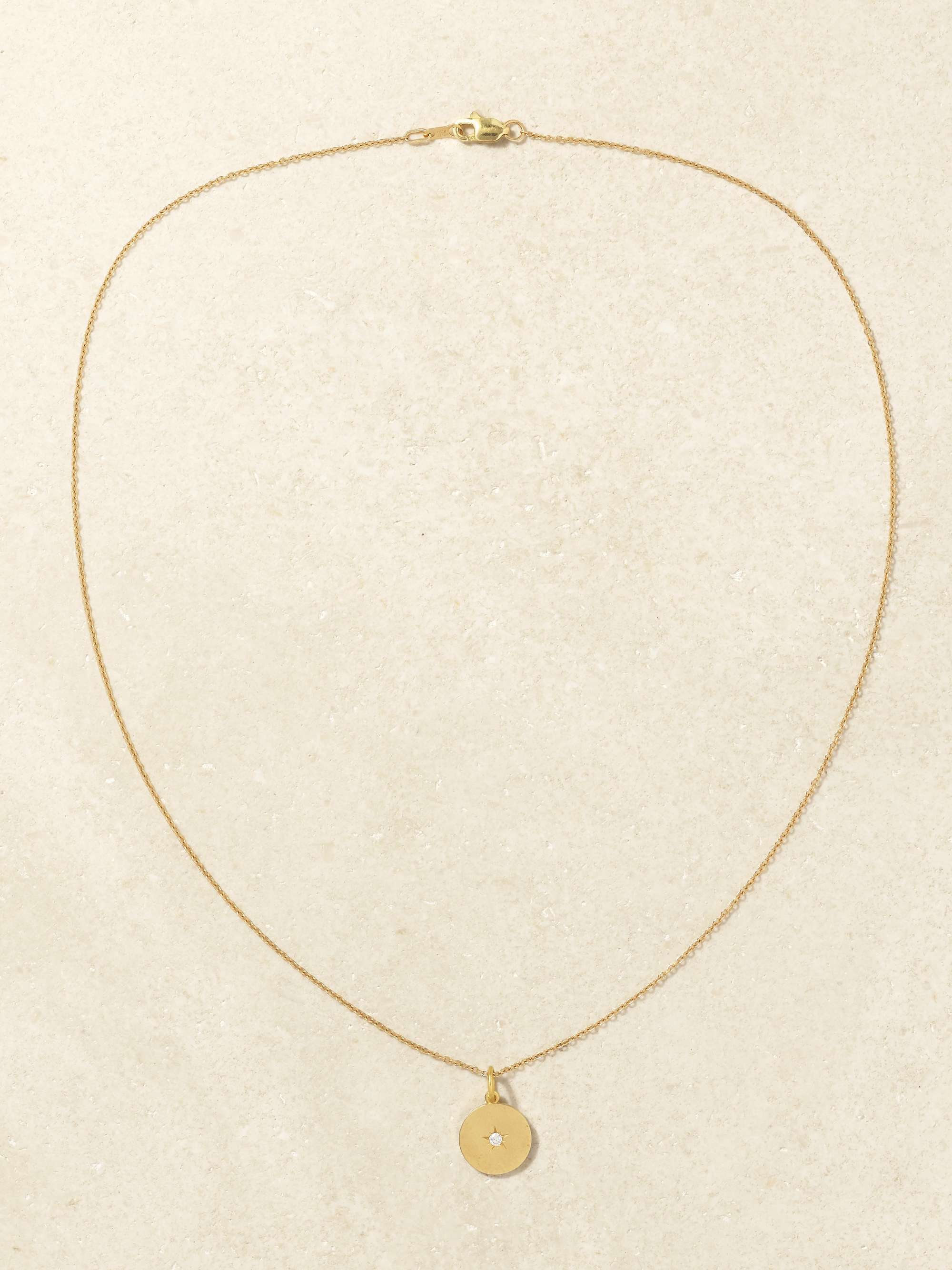 ANDREA FOHRMAN Full/ New Moon 18-karat gold diamond necklace
