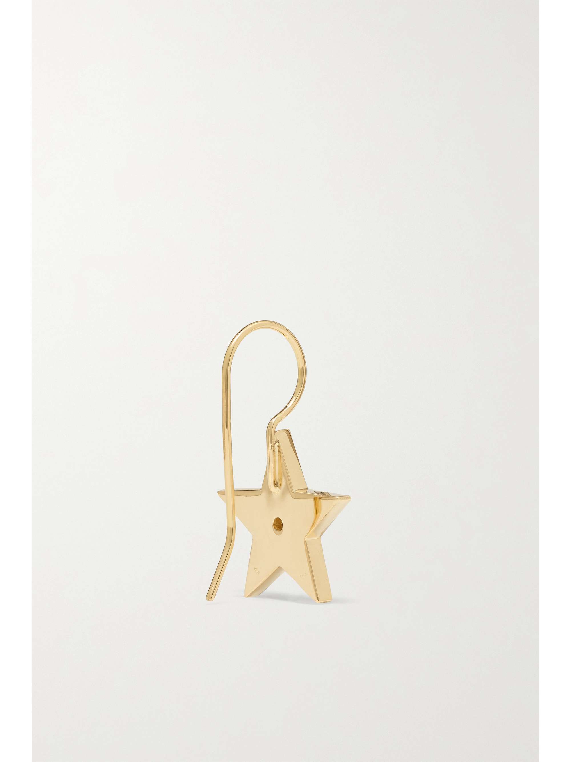 ANDREA FOHRMAN Star 14-karat gold, enamel and diamond earrings