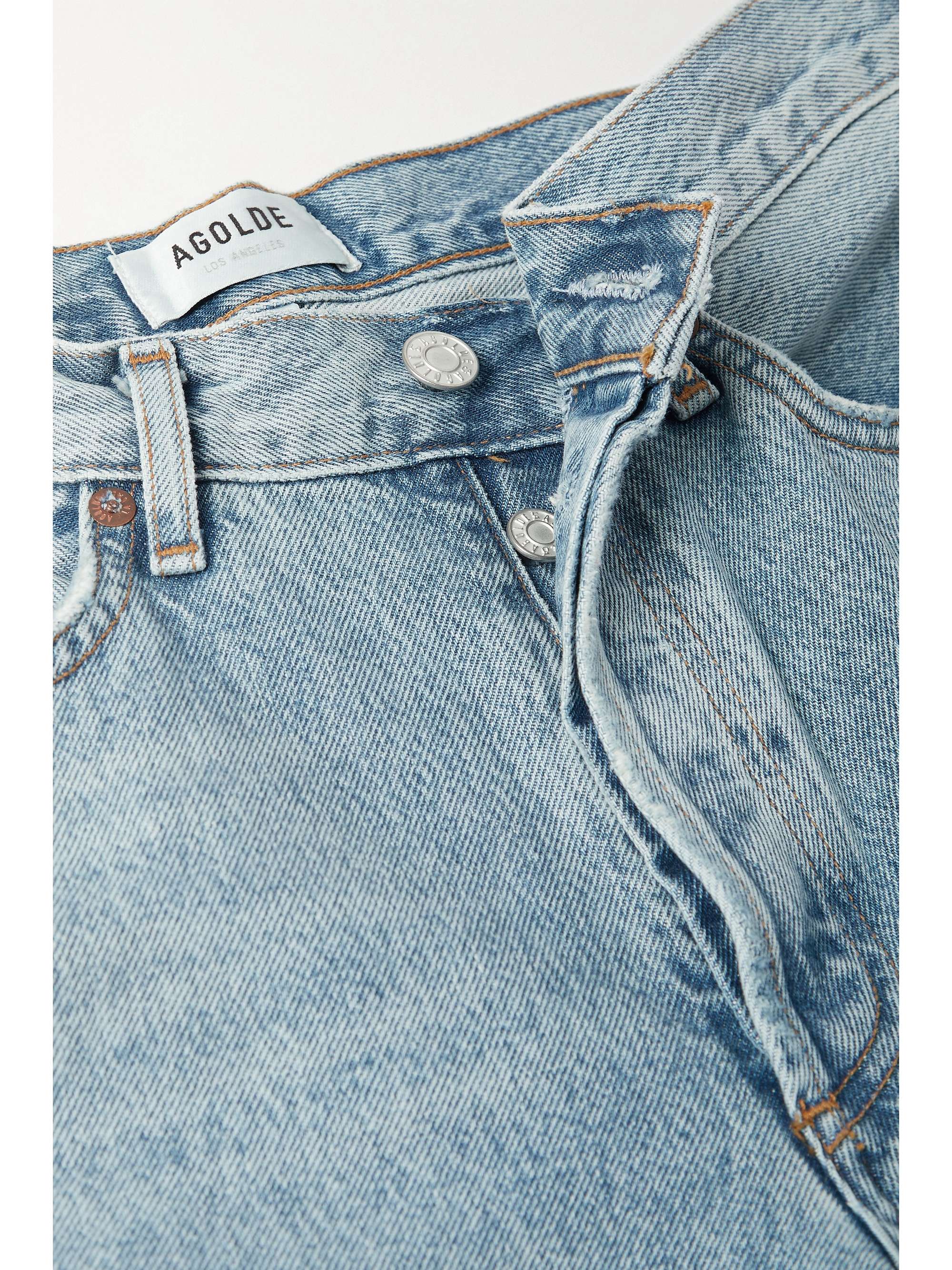 AGOLDE + NET SUSTAIN Lana mid-rise straight-leg organic jeans