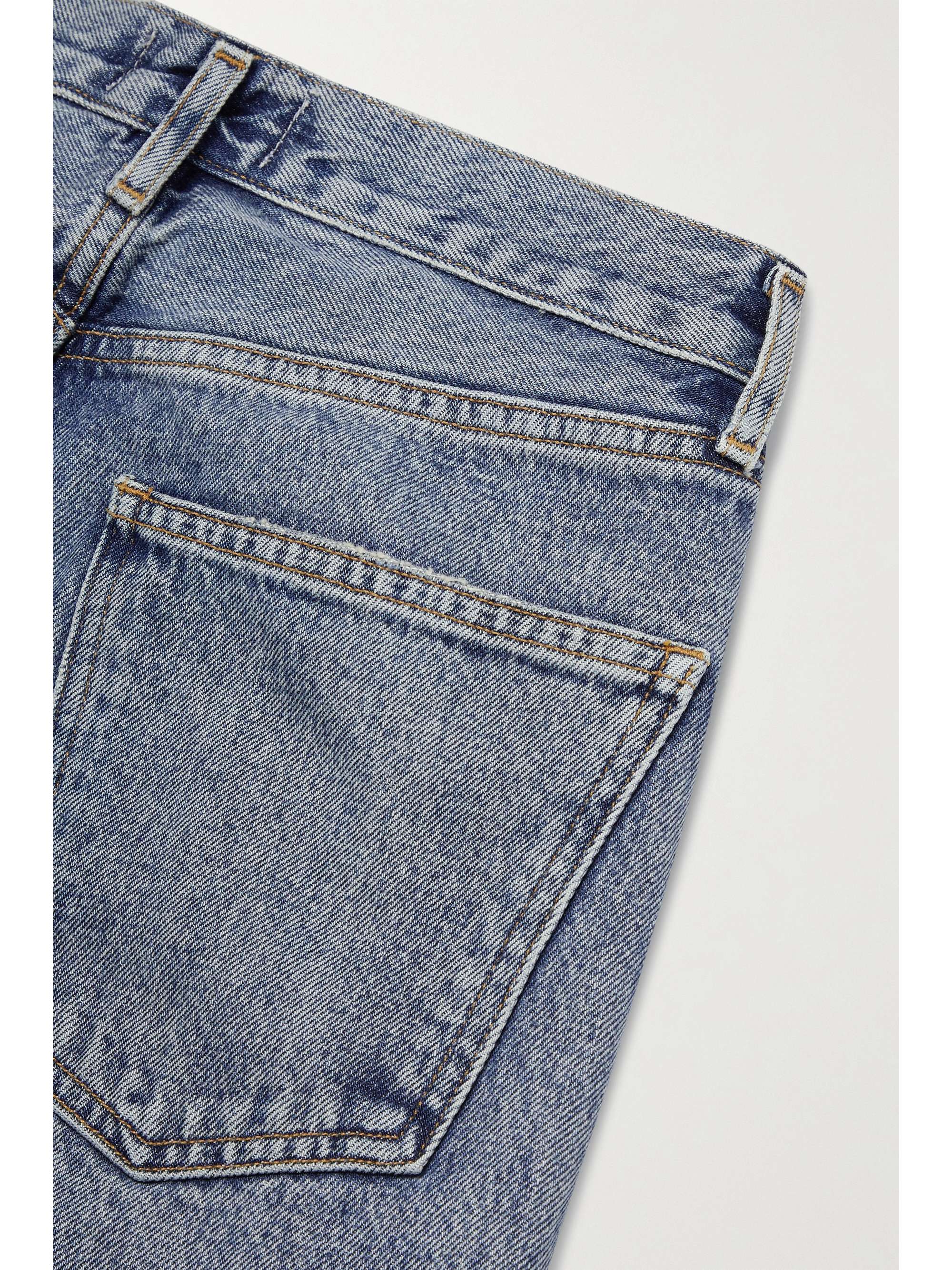 AGOLDE + NET SUSTAIN Lana distressed mid-rise organic jeans