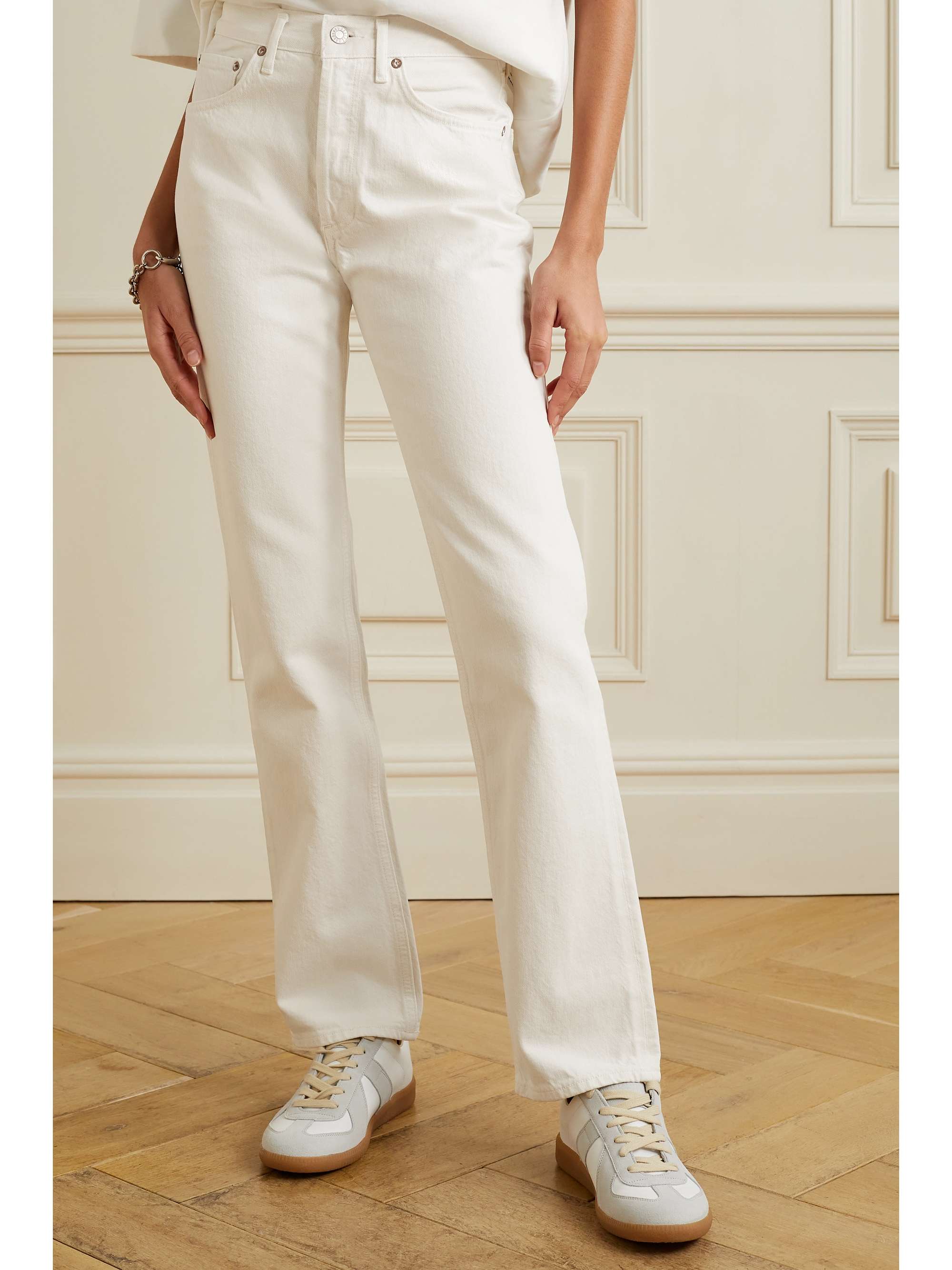 AGOLDE Lana midrise straightleg organic jeans NETAPORTER