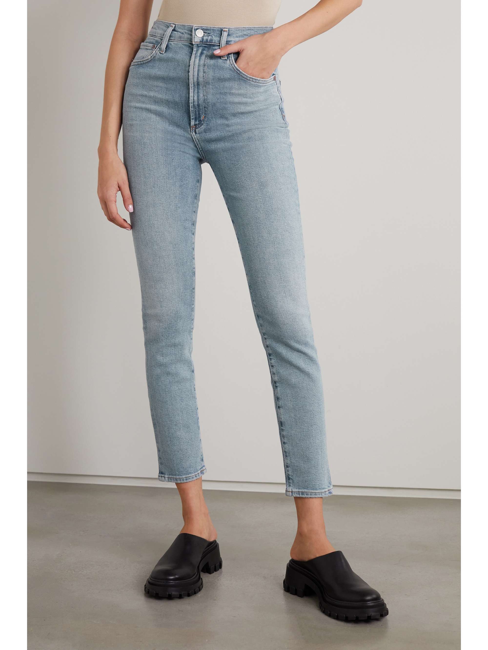 agolde pinch waist skinny jeans