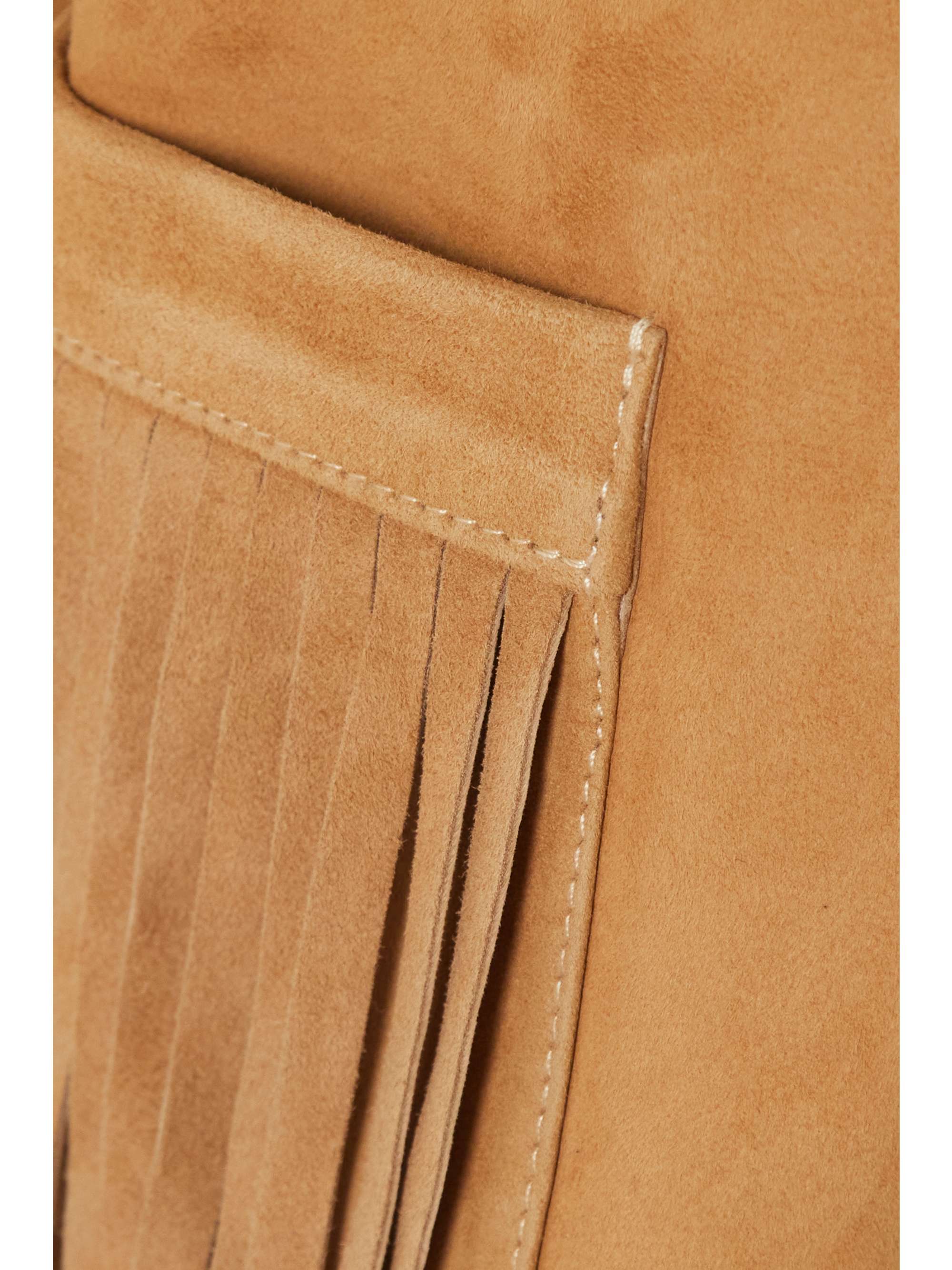 HALFBOY Fringed suede jacket