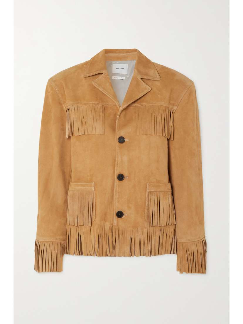 HALFBOY Fringed Suede Jacket