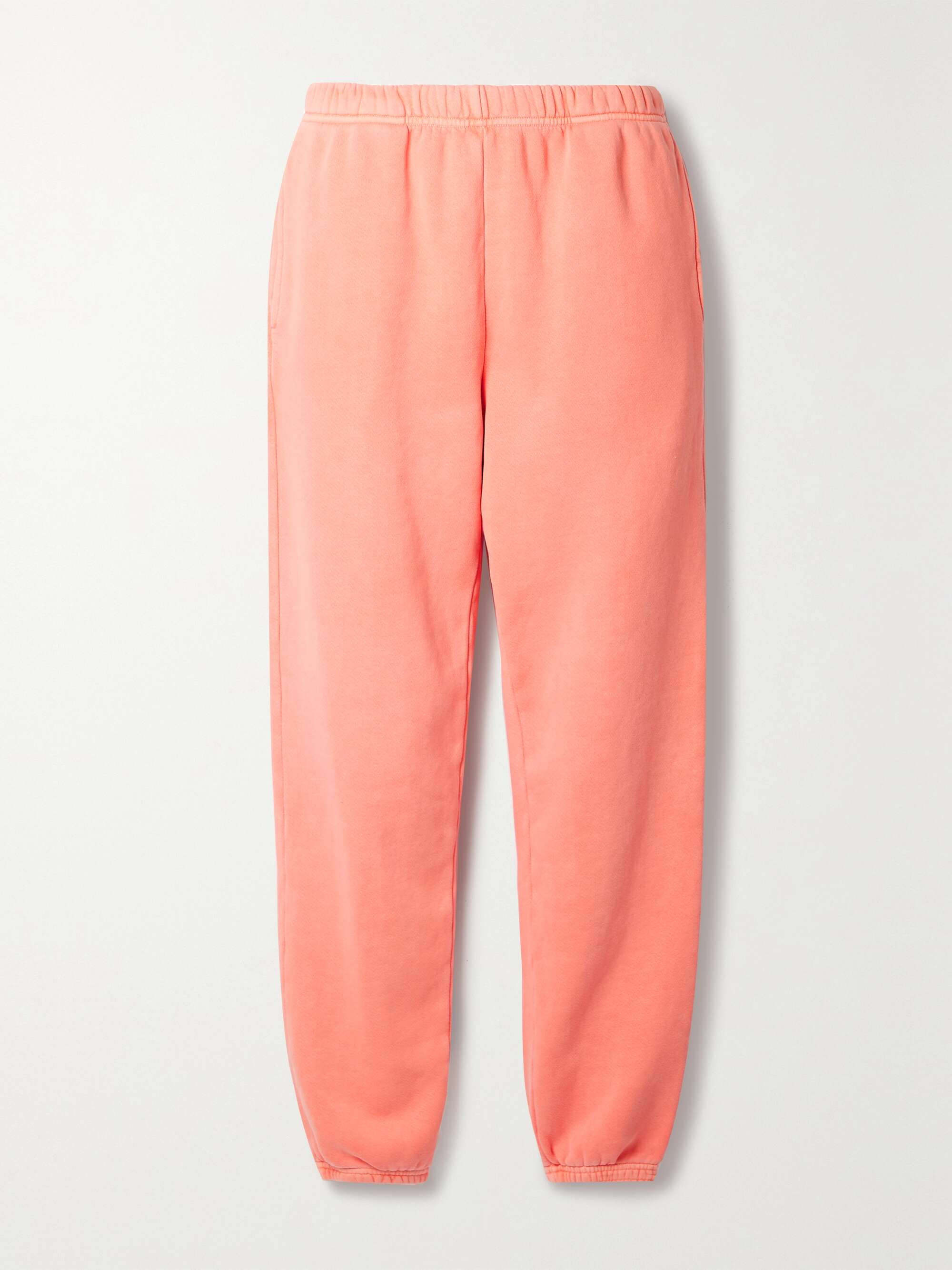 Orange Cotton-jersey track pants | LES 